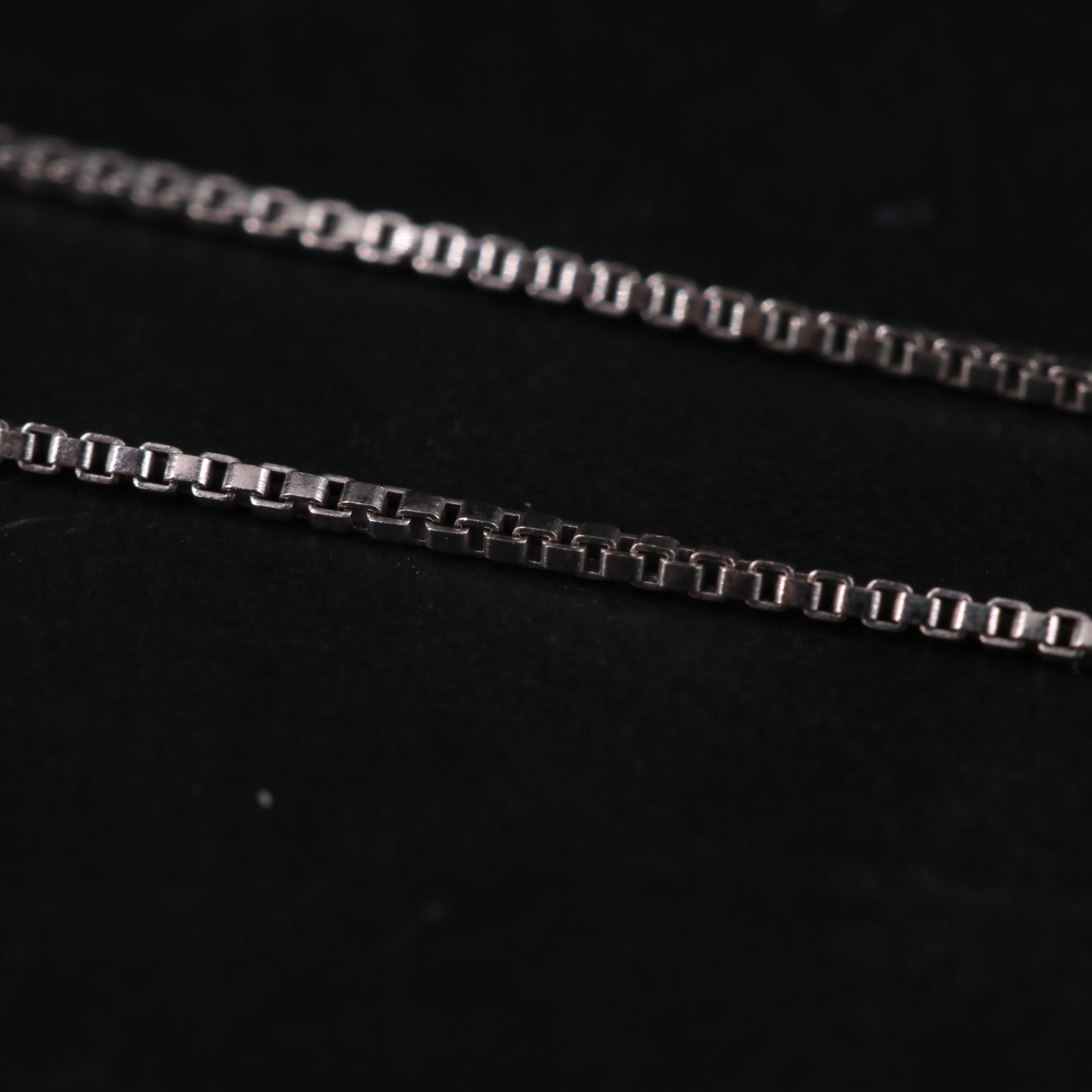 Sterling Silver Opal Heart Necklace