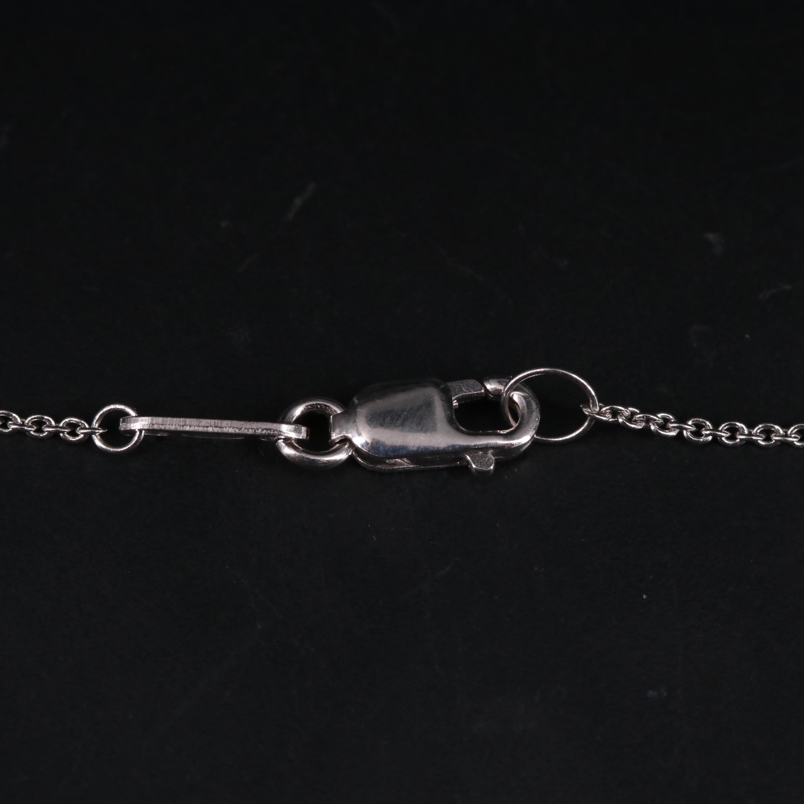 Sterling Silver Pearl and Sapphire Necklace