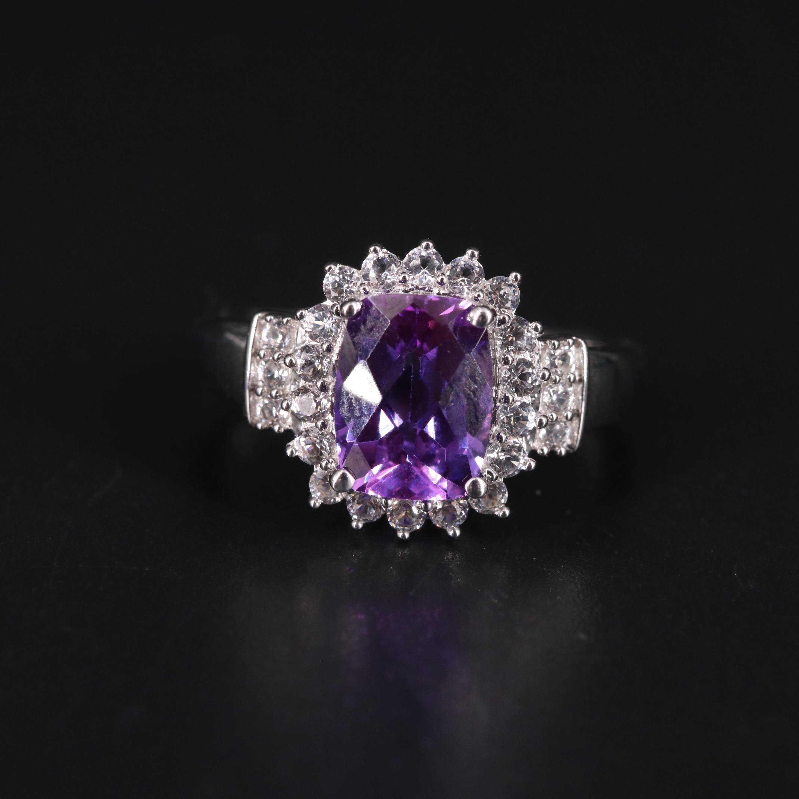 Sterling Silver Sapphire Ring