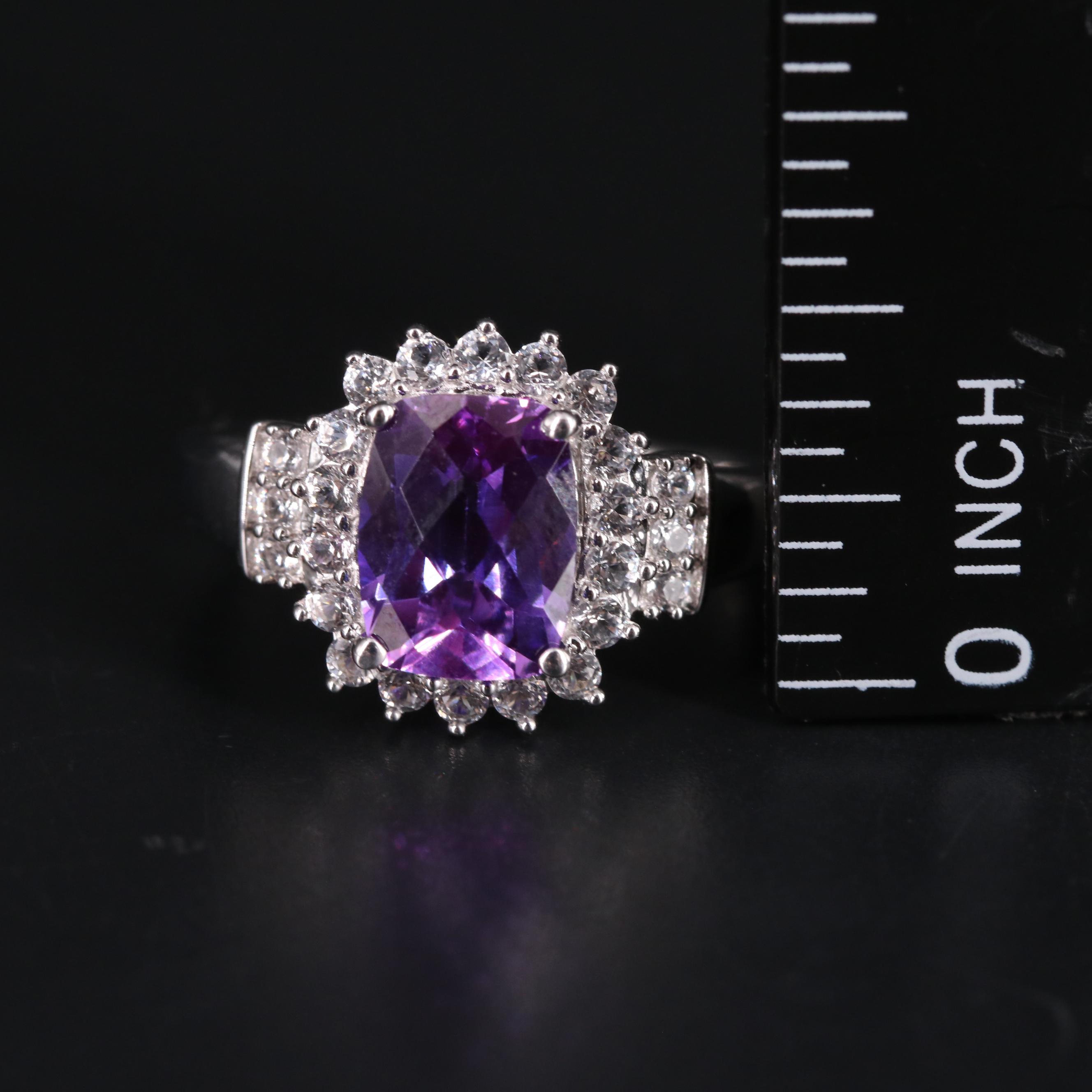 Sterling Silver Sapphire Ring