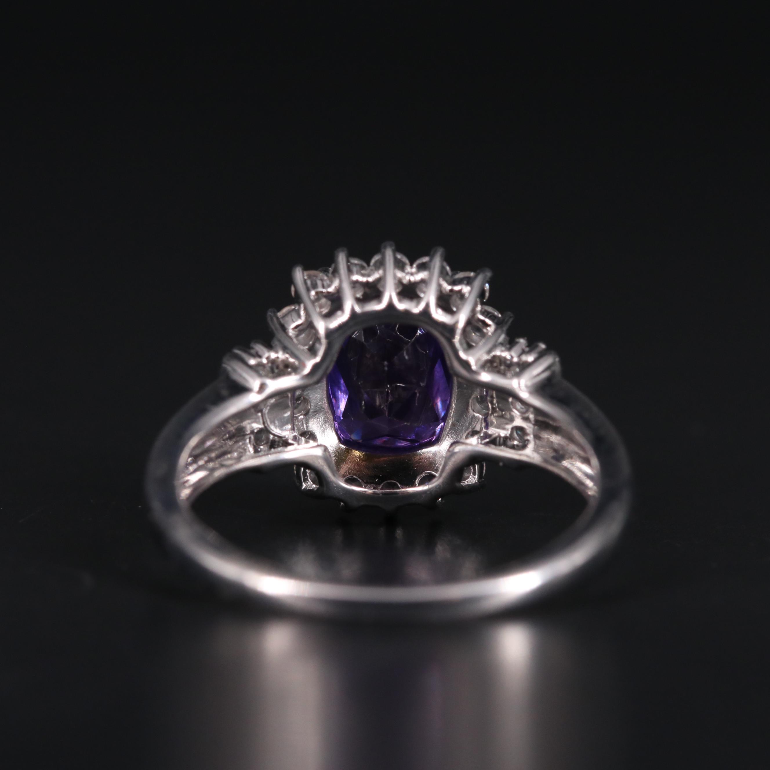 Sterling Silver Sapphire Ring