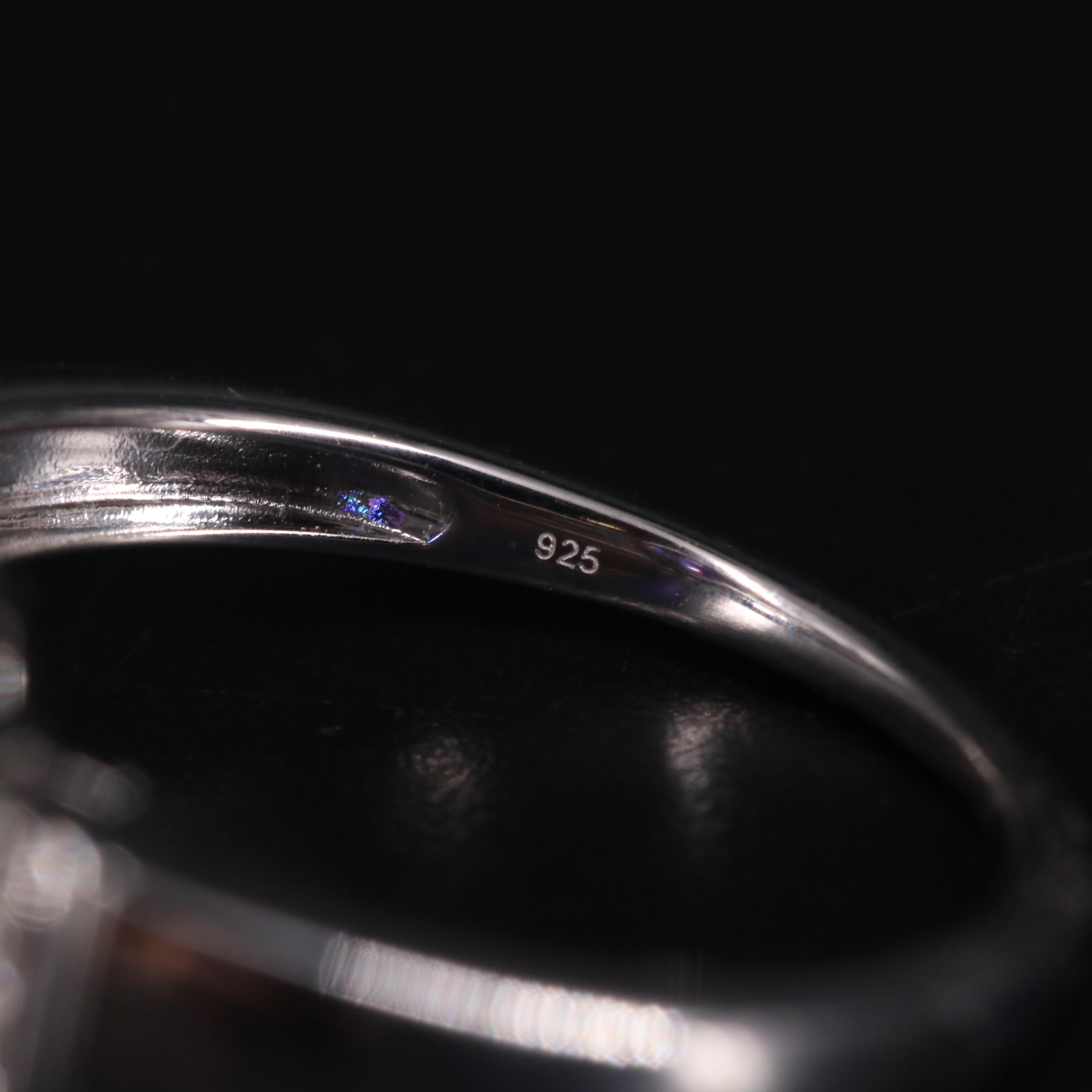 Sterling Silver Sapphire Ring