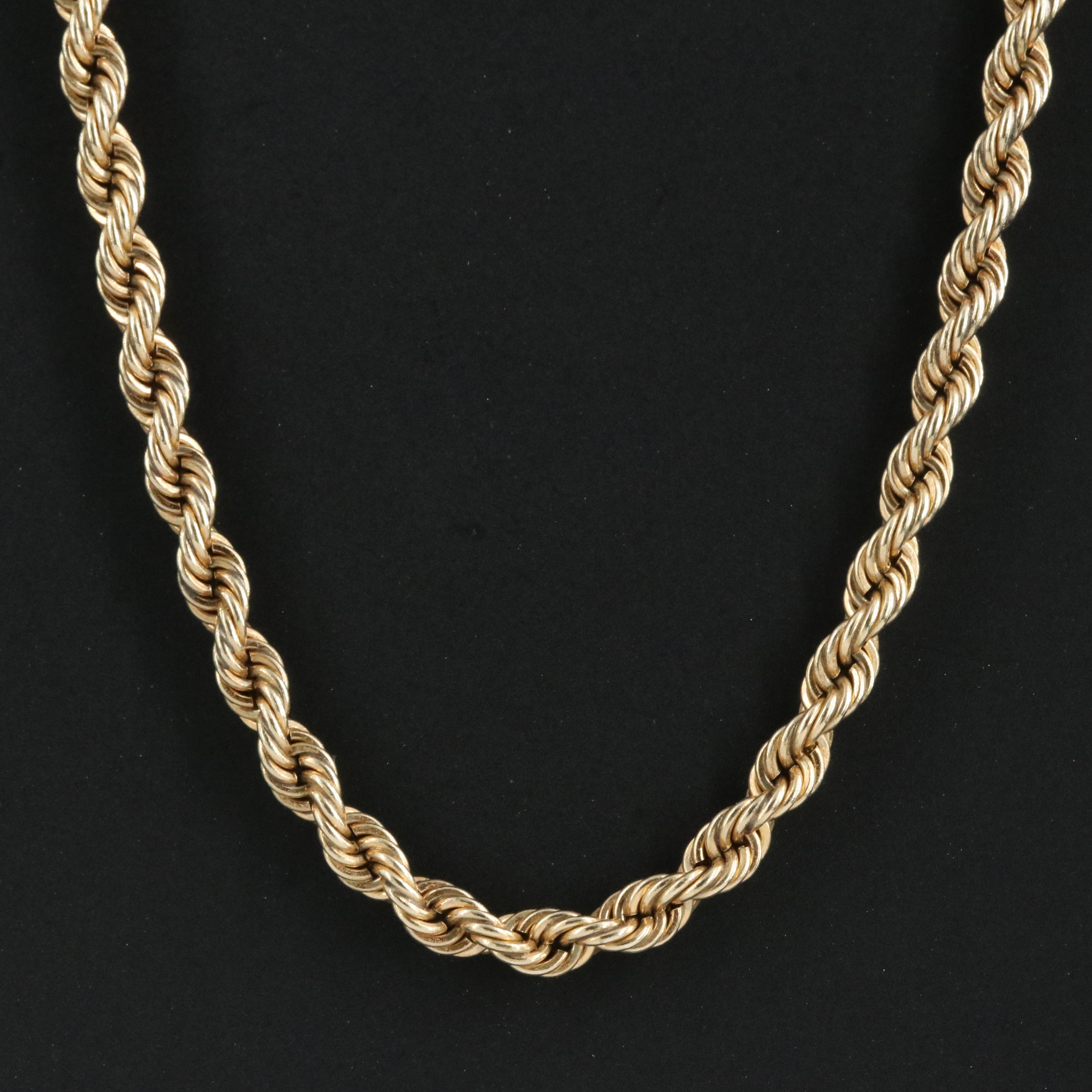 14K French Rope Chain Necklace