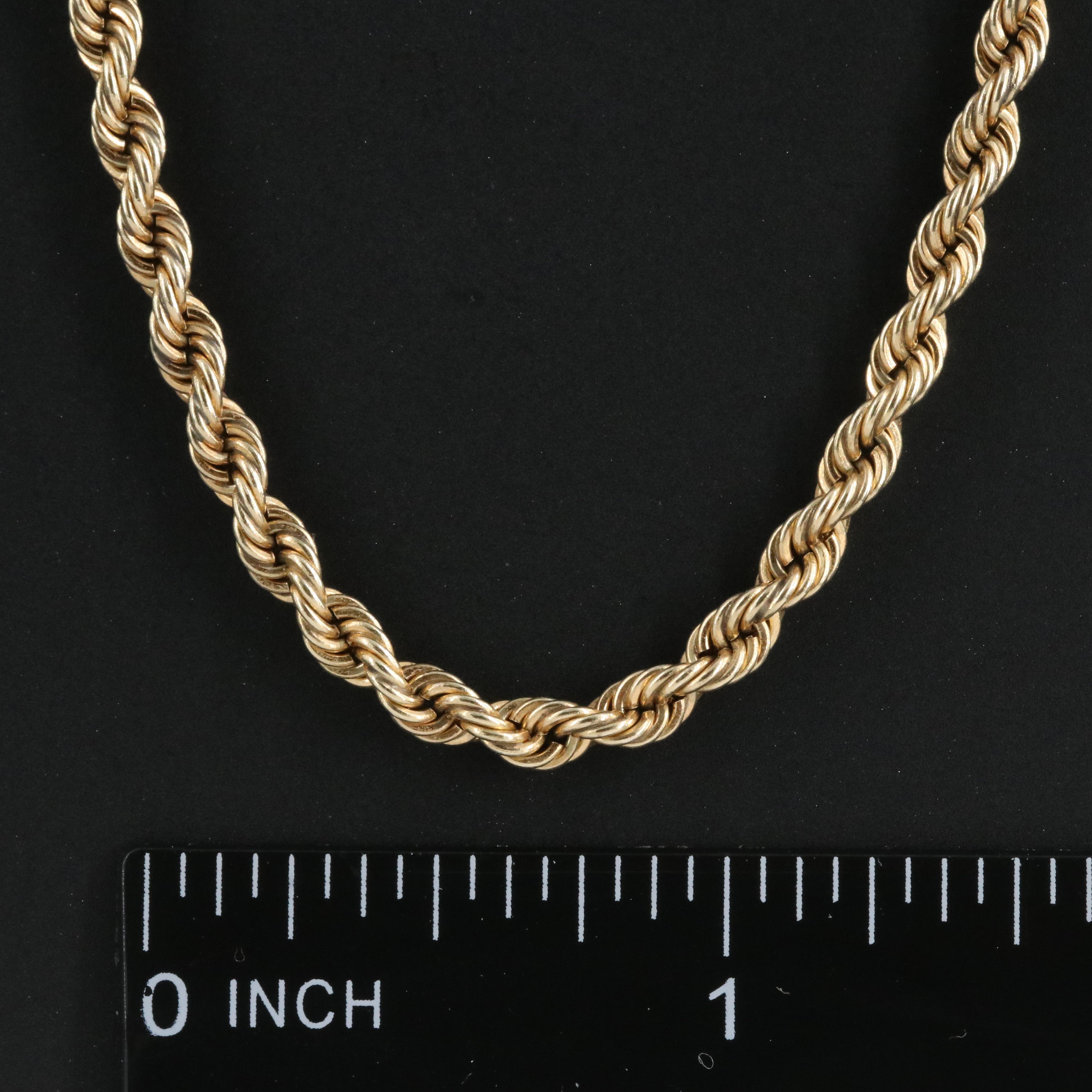 14K French Rope Chain Necklace