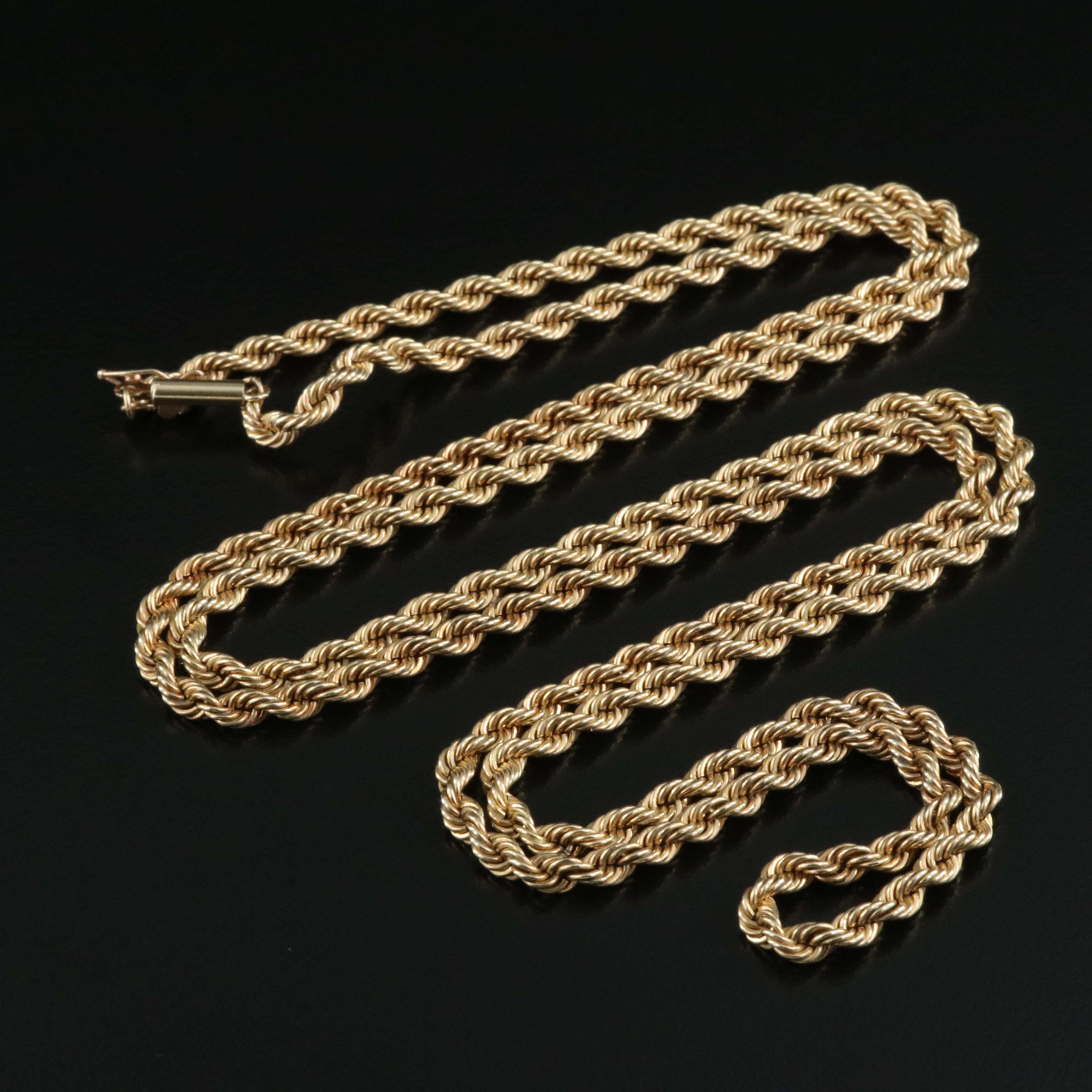 14K French Rope Chain Necklace