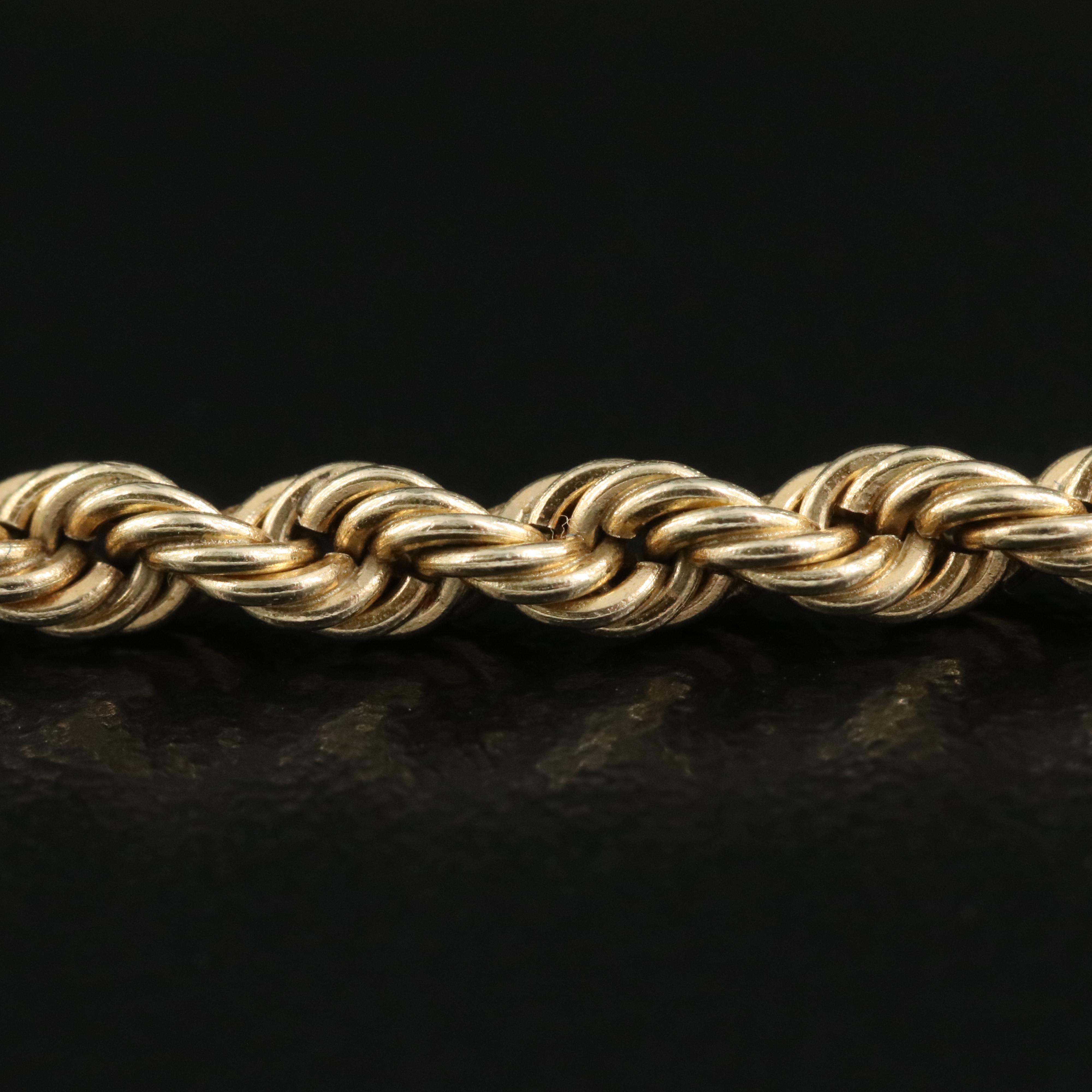 14K French Rope Chain Necklace