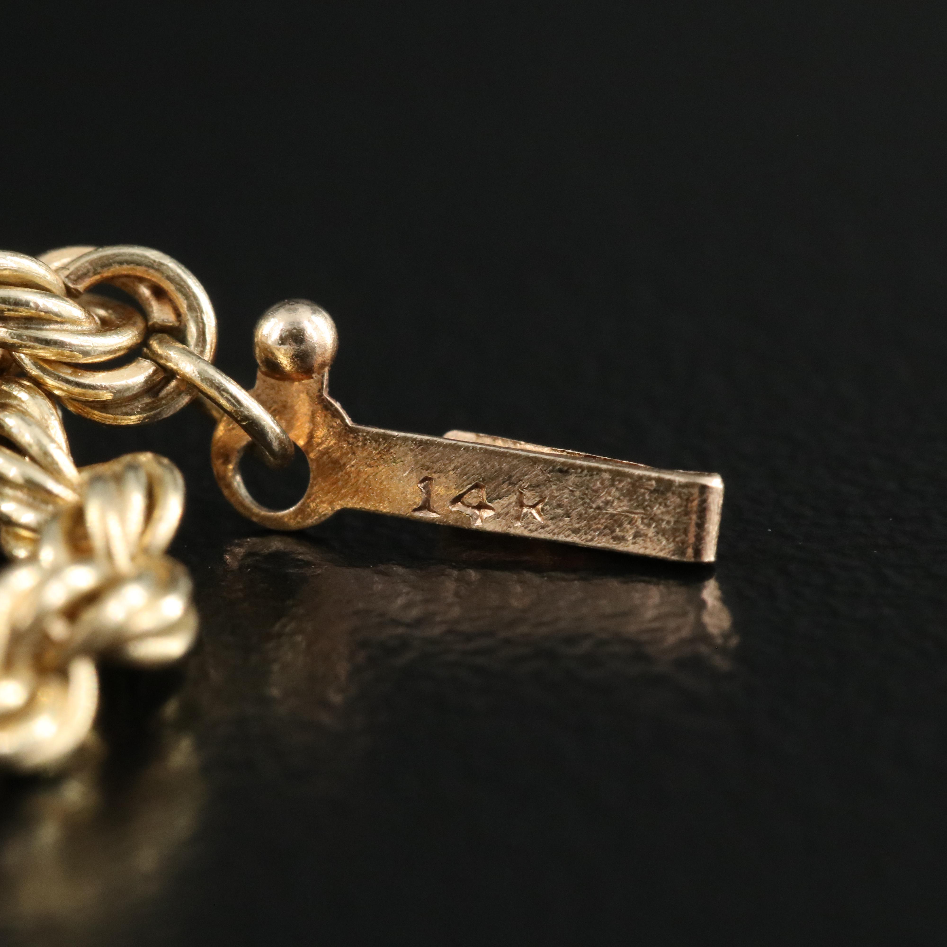 14K French Rope Chain Necklace