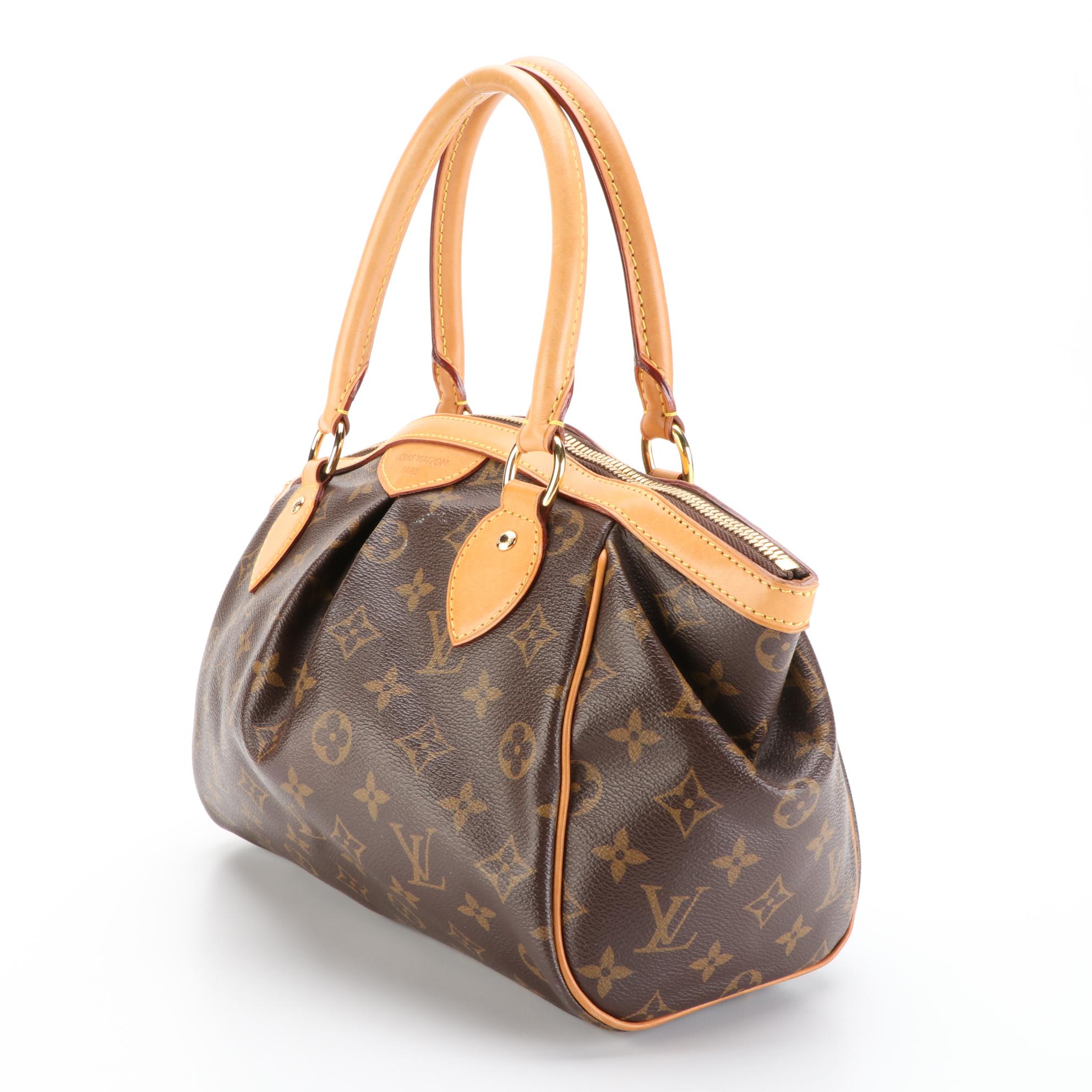 Louis Vuitton Tivoli PM Handbag in Monogram Canvas and Vachetta Leather