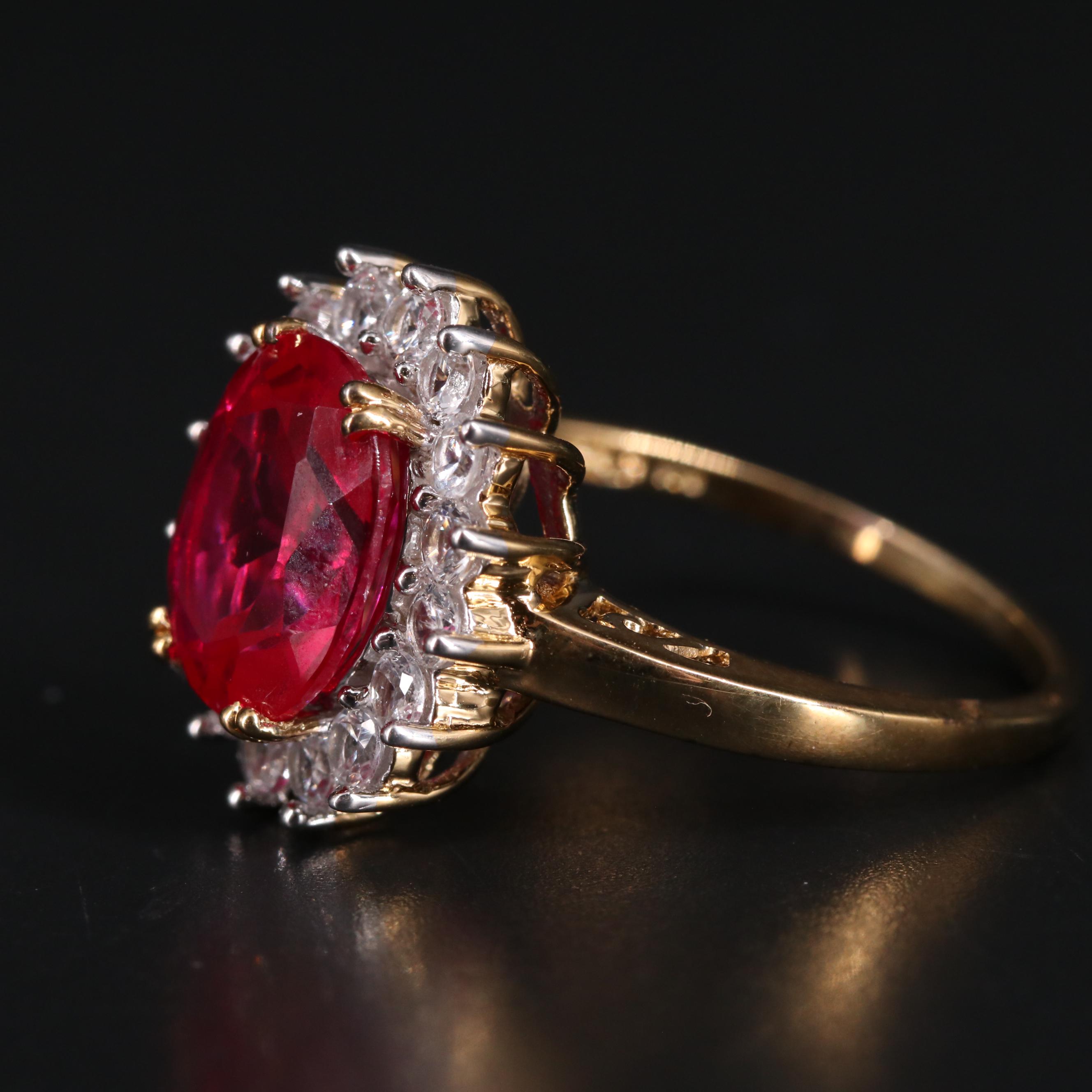 Sterling Silver Ruby and Sapphire Ring