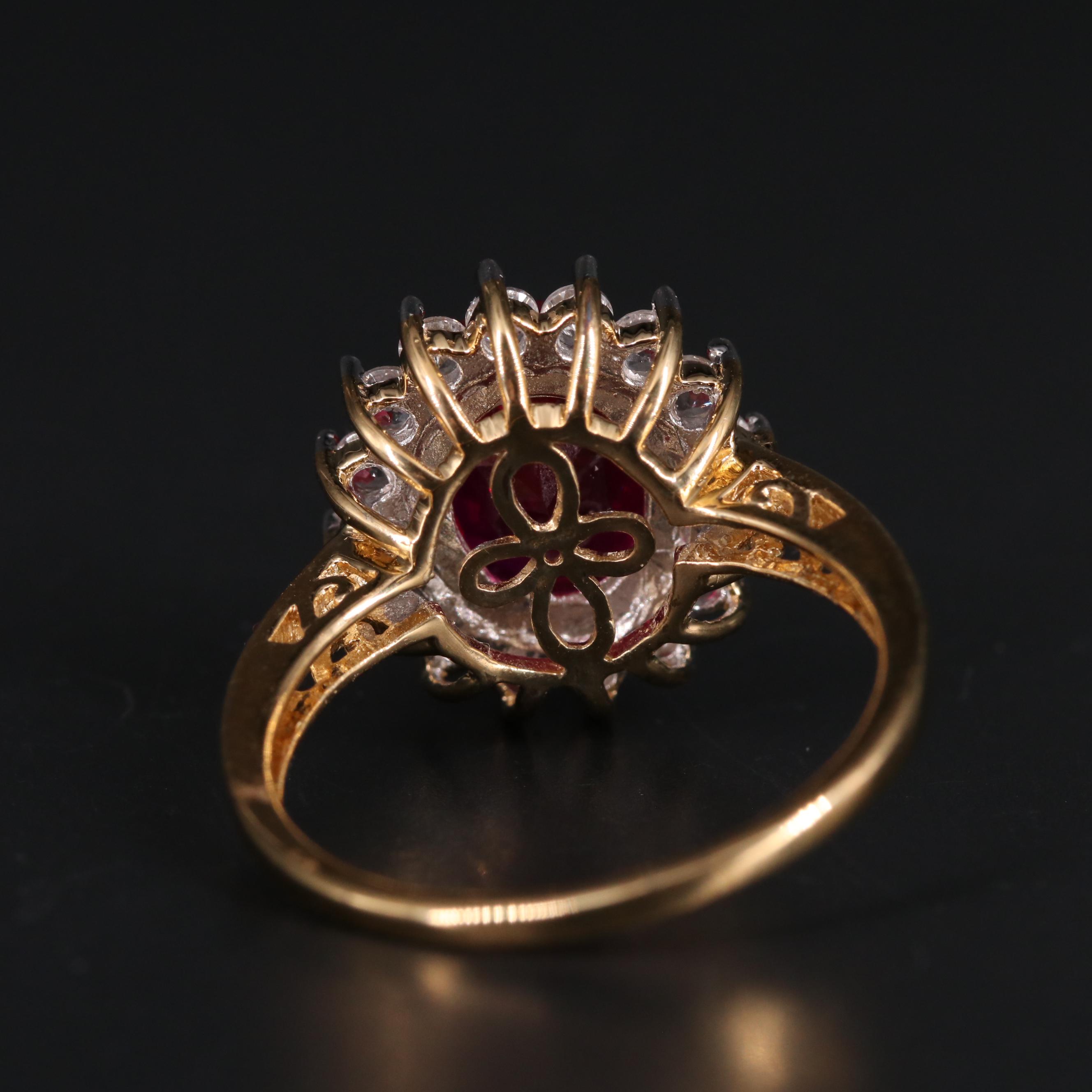 Sterling Silver Ruby and Sapphire Ring