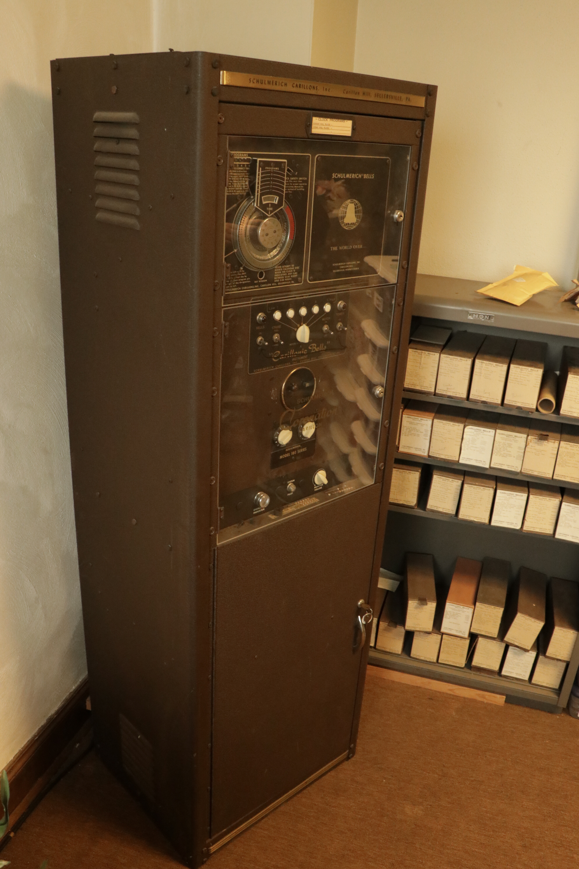 Schulmerich Model 180 Series Coronation Carillon and "Auto-Bell" Roll Player