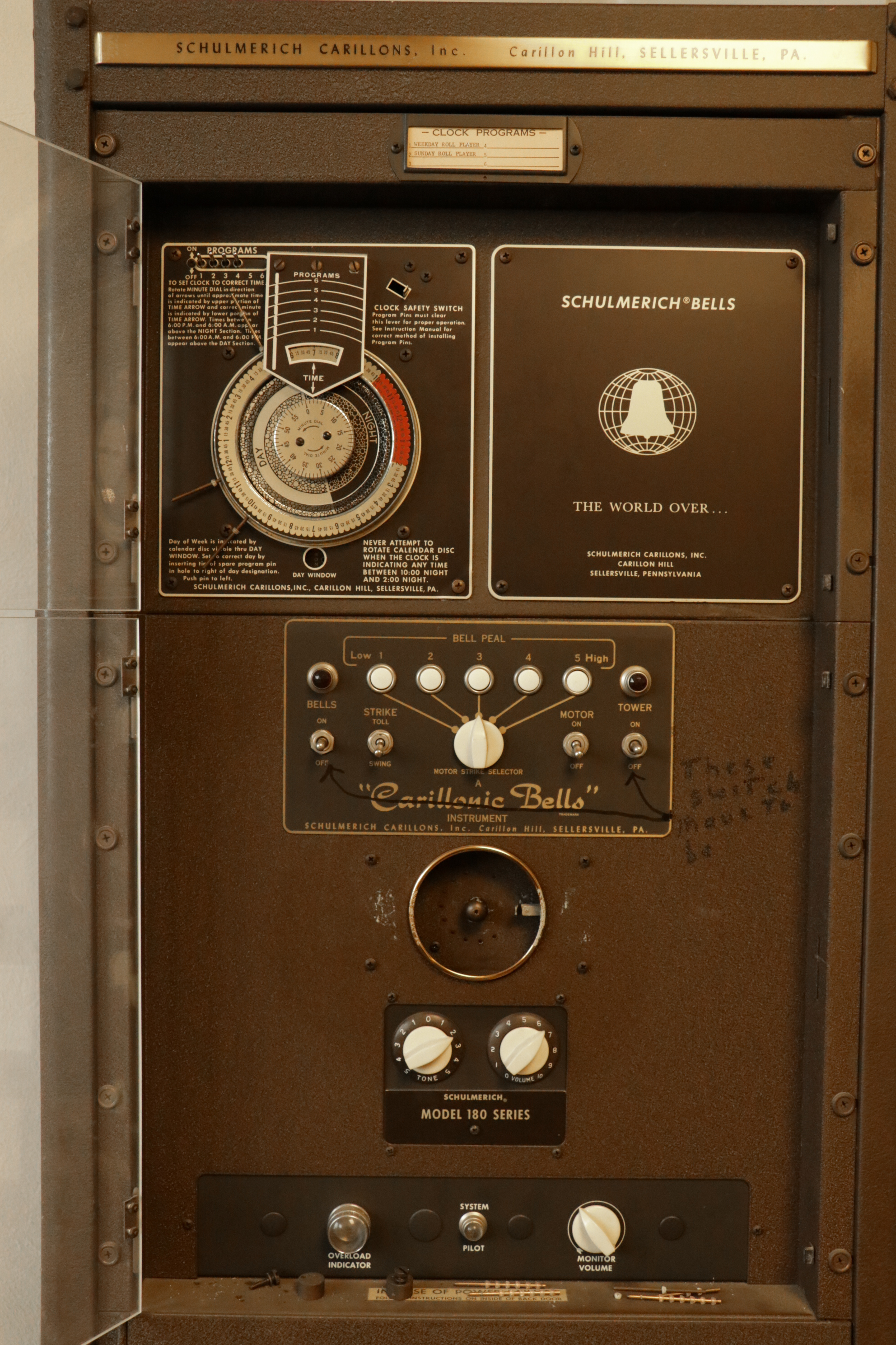 Schulmerich Model 180 Series Coronation Carillon and "Auto-Bell" Roll Player