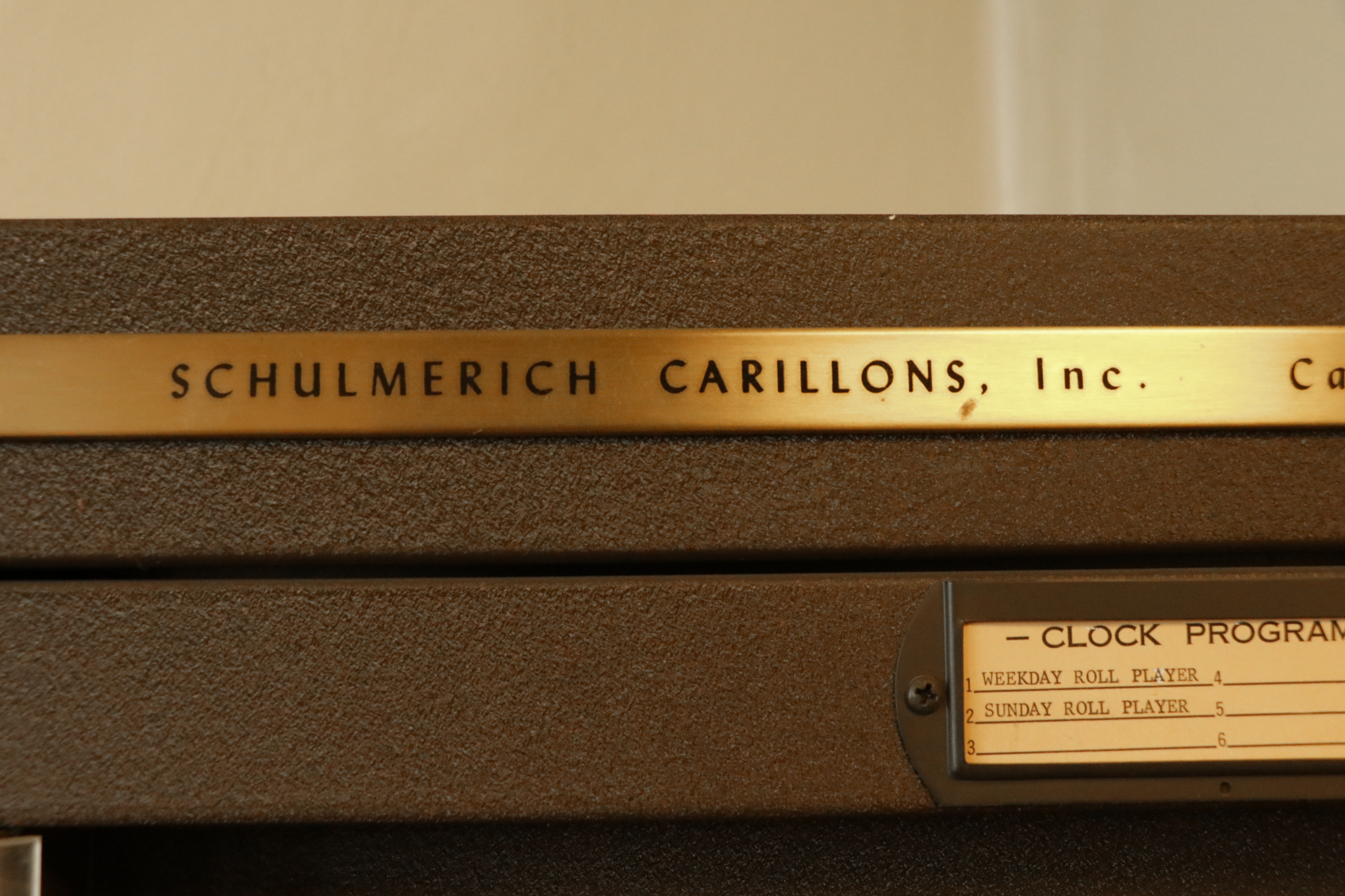 Schulmerich Model 180 Series Coronation Carillon and "Auto-Bell" Roll Player