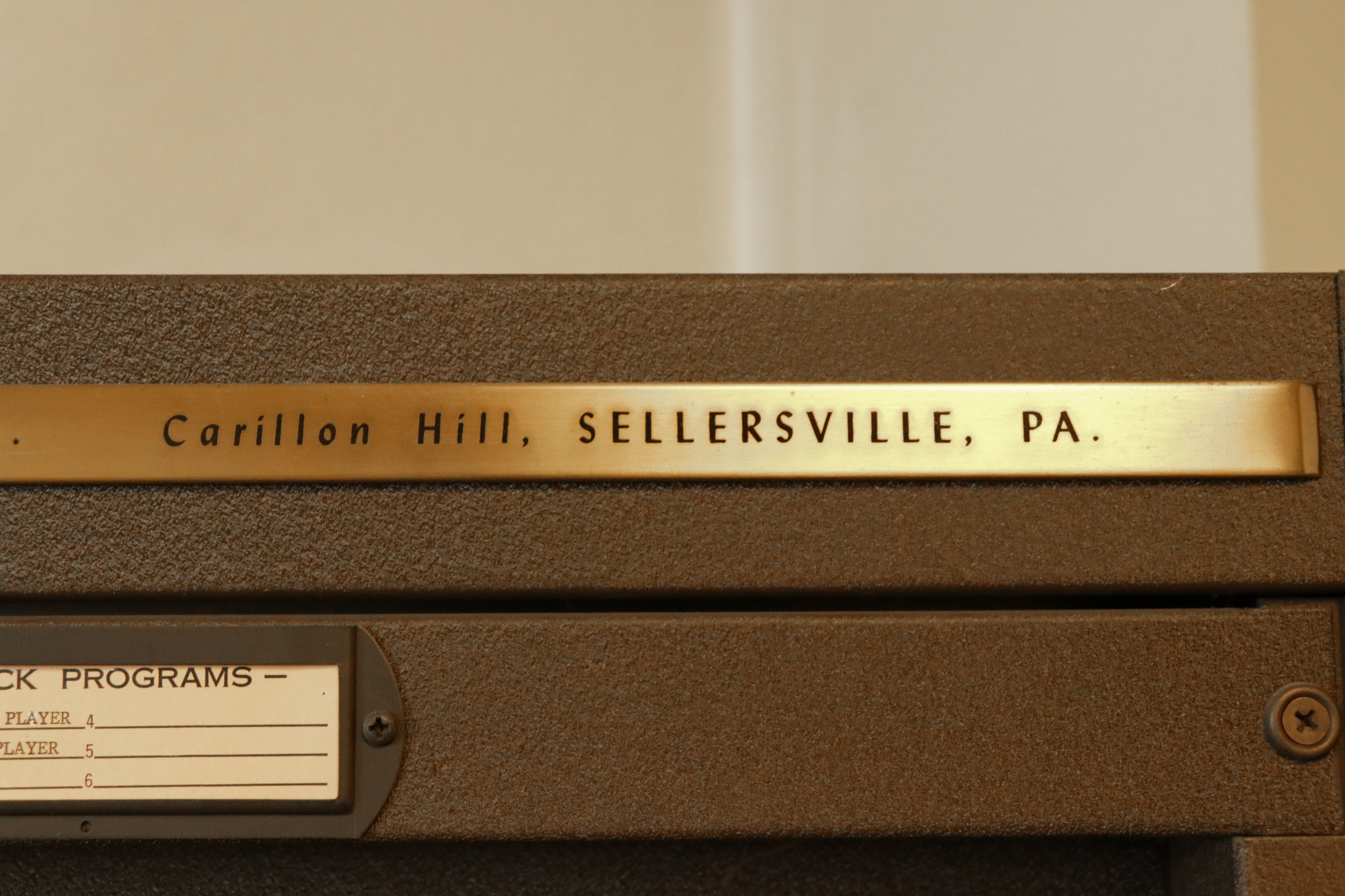 Schulmerich Model 180 Series Coronation Carillon and "Auto-Bell" Roll Player