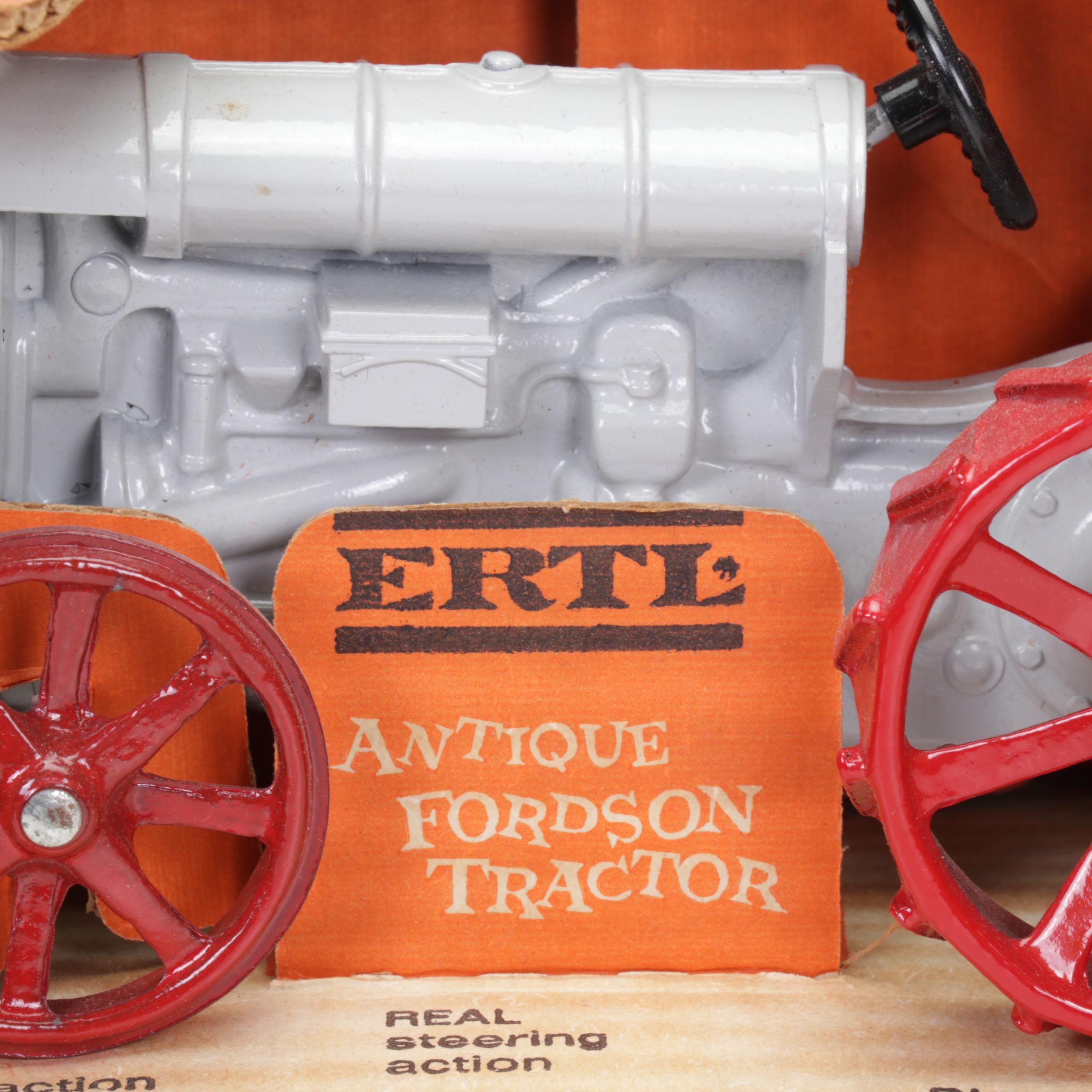 Ertl Diecast "Antique Fordson" Tractors, John Deere Model "D" Tractor and More