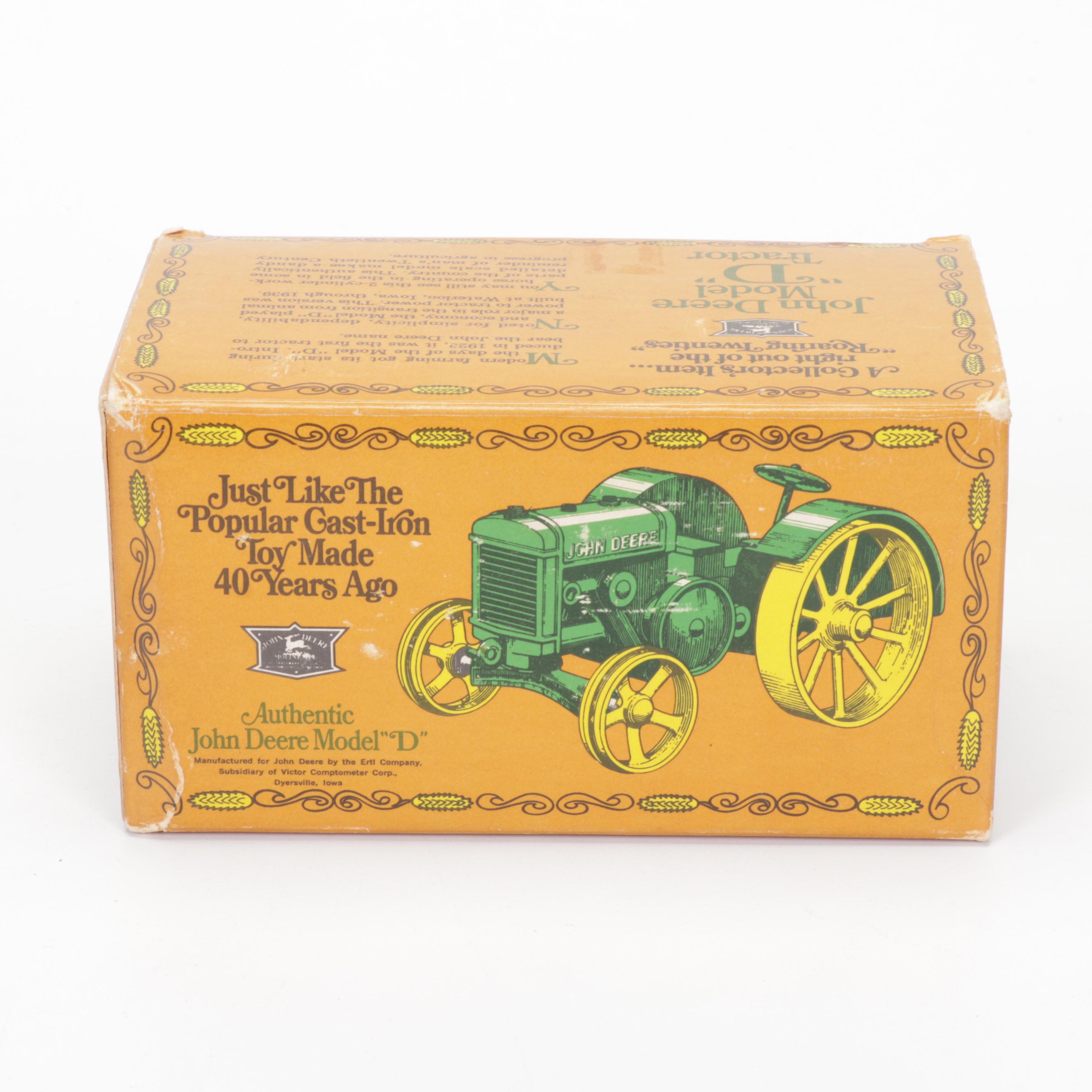 Ertl Diecast "Antique Fordson" Tractors, John Deere Model "D" Tractor and More