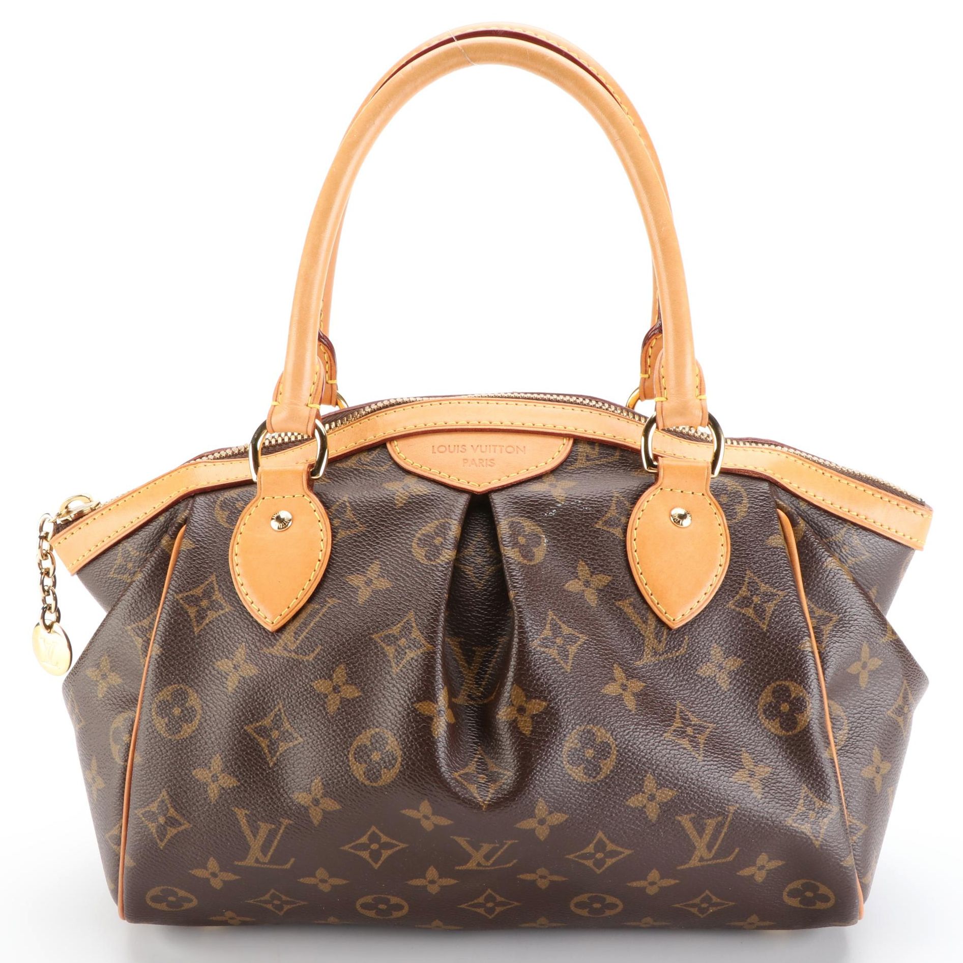 Louis Vuitton Tivoli PM Handbag in Monogram Canvas and Vachetta Leather