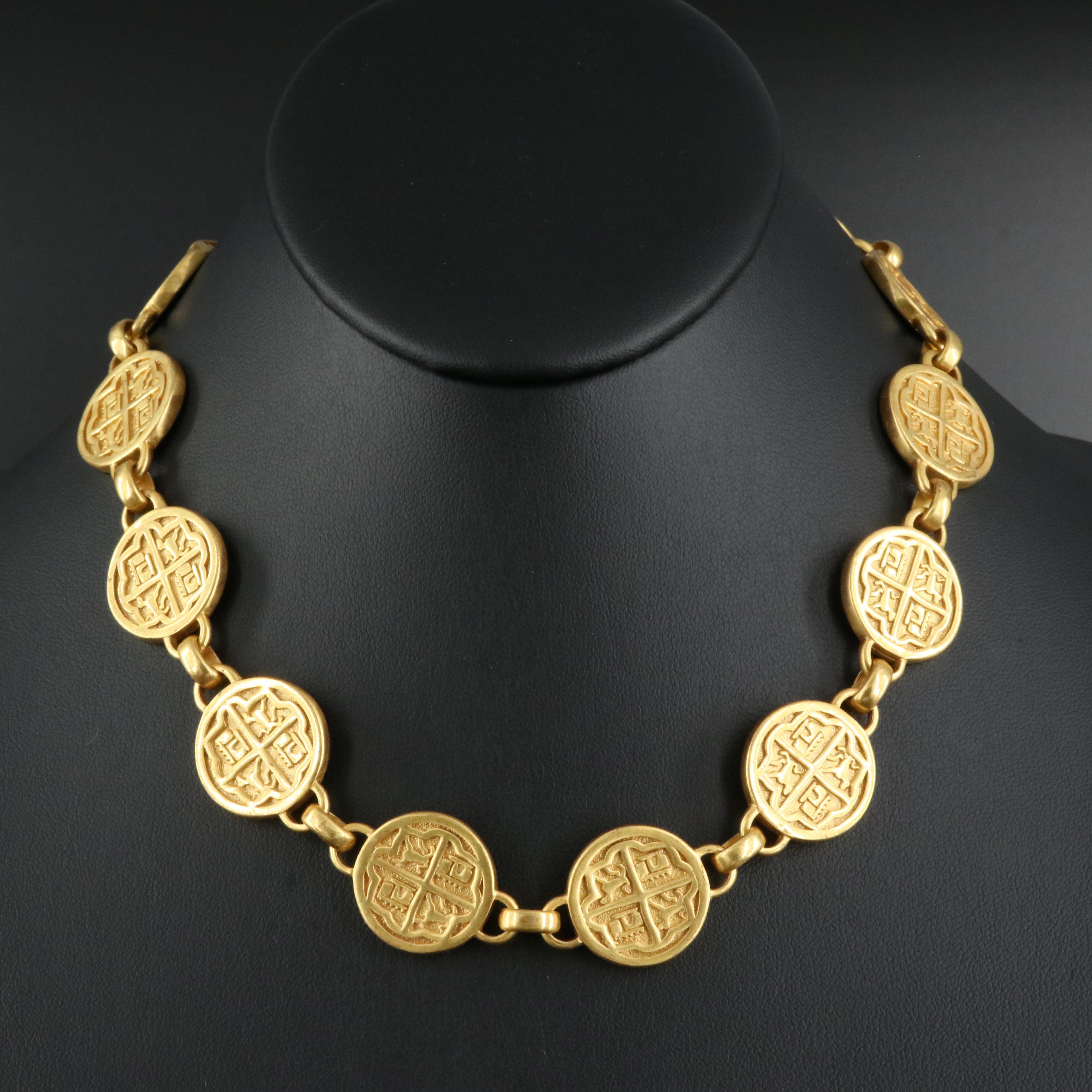 Julie Vos Coin Necklace