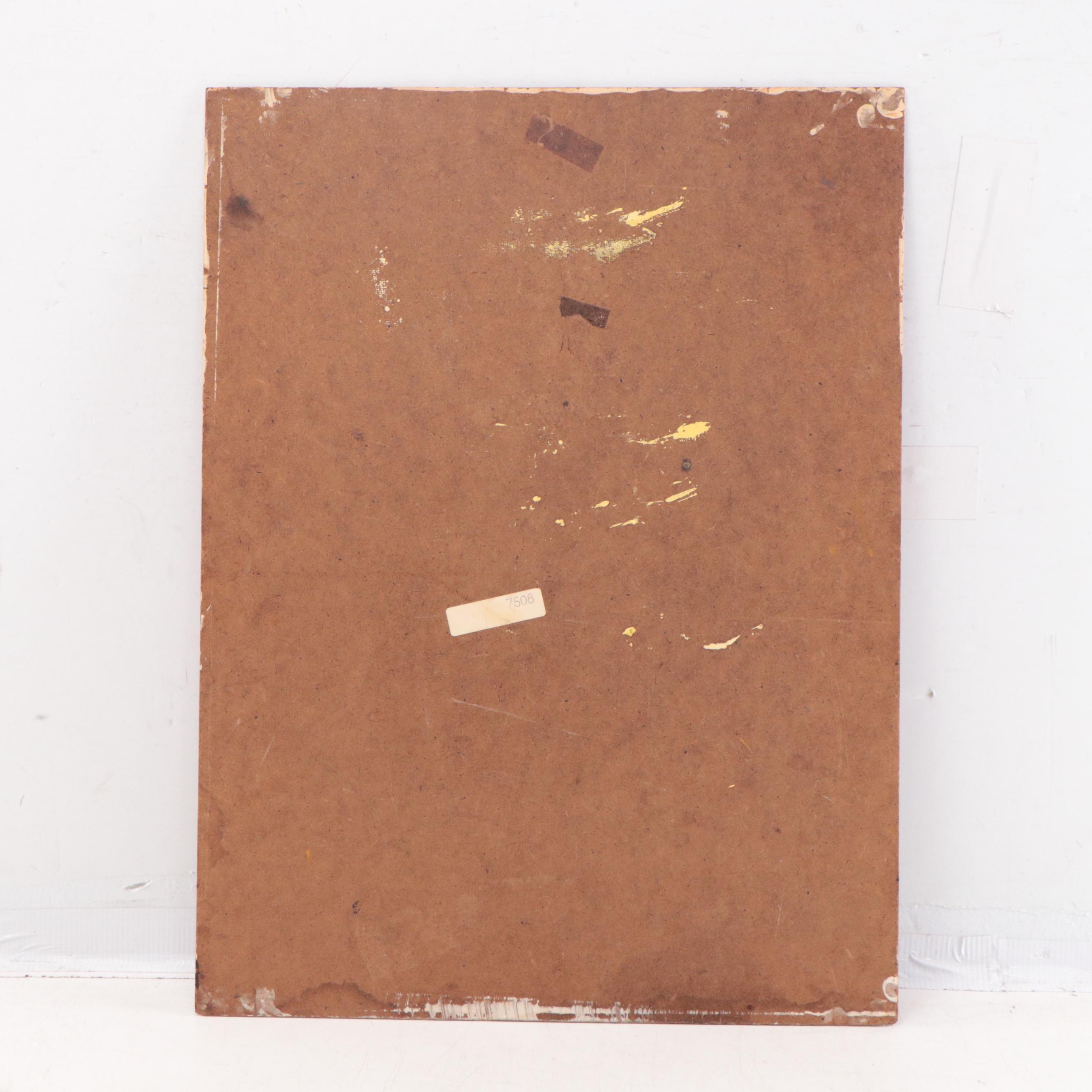 Oil Painting of Ship on Ocean