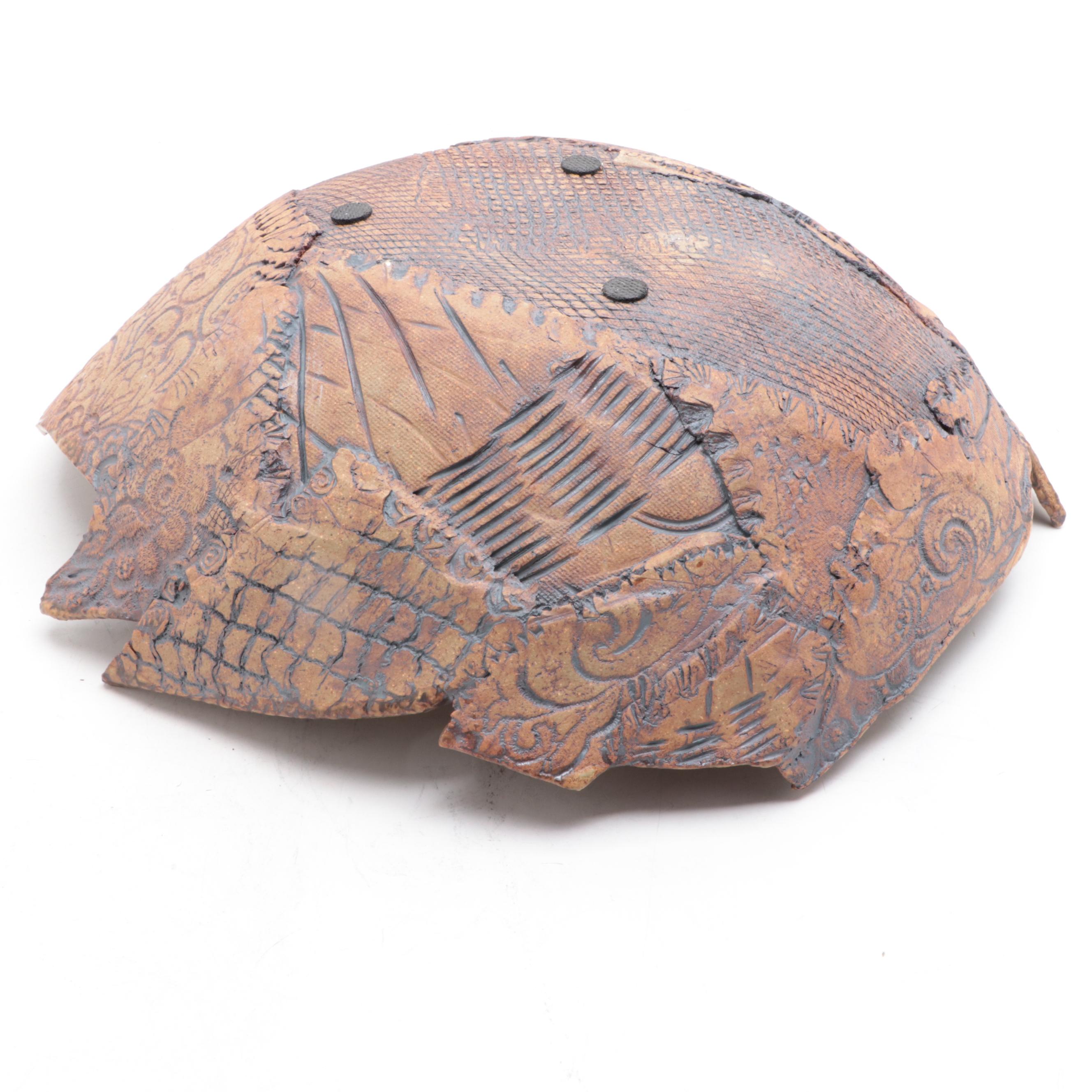 Slab Constructed Earthenware Decorative Bowl