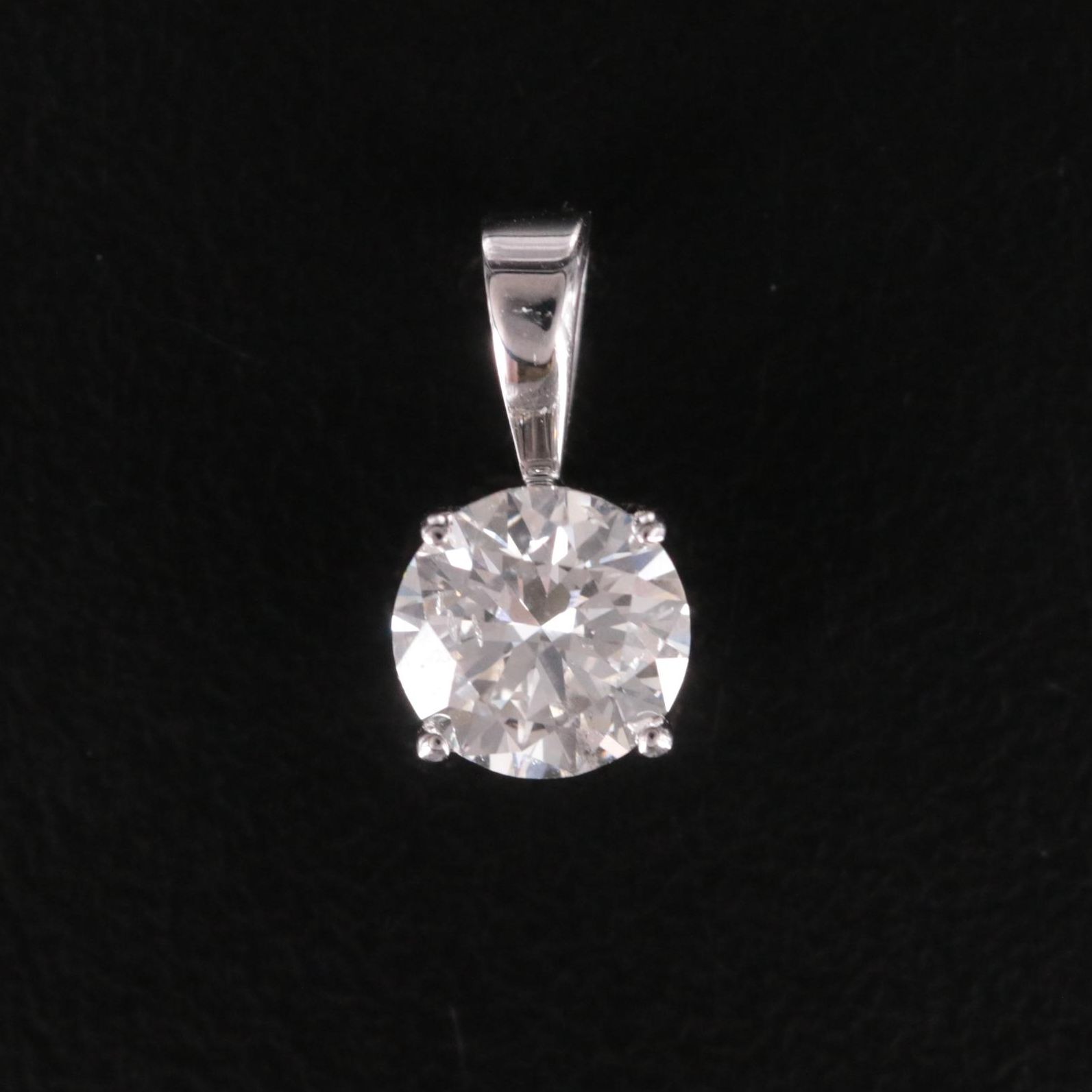 14K 1.00 CT Lab Grown Diamond Solitaire Pendant