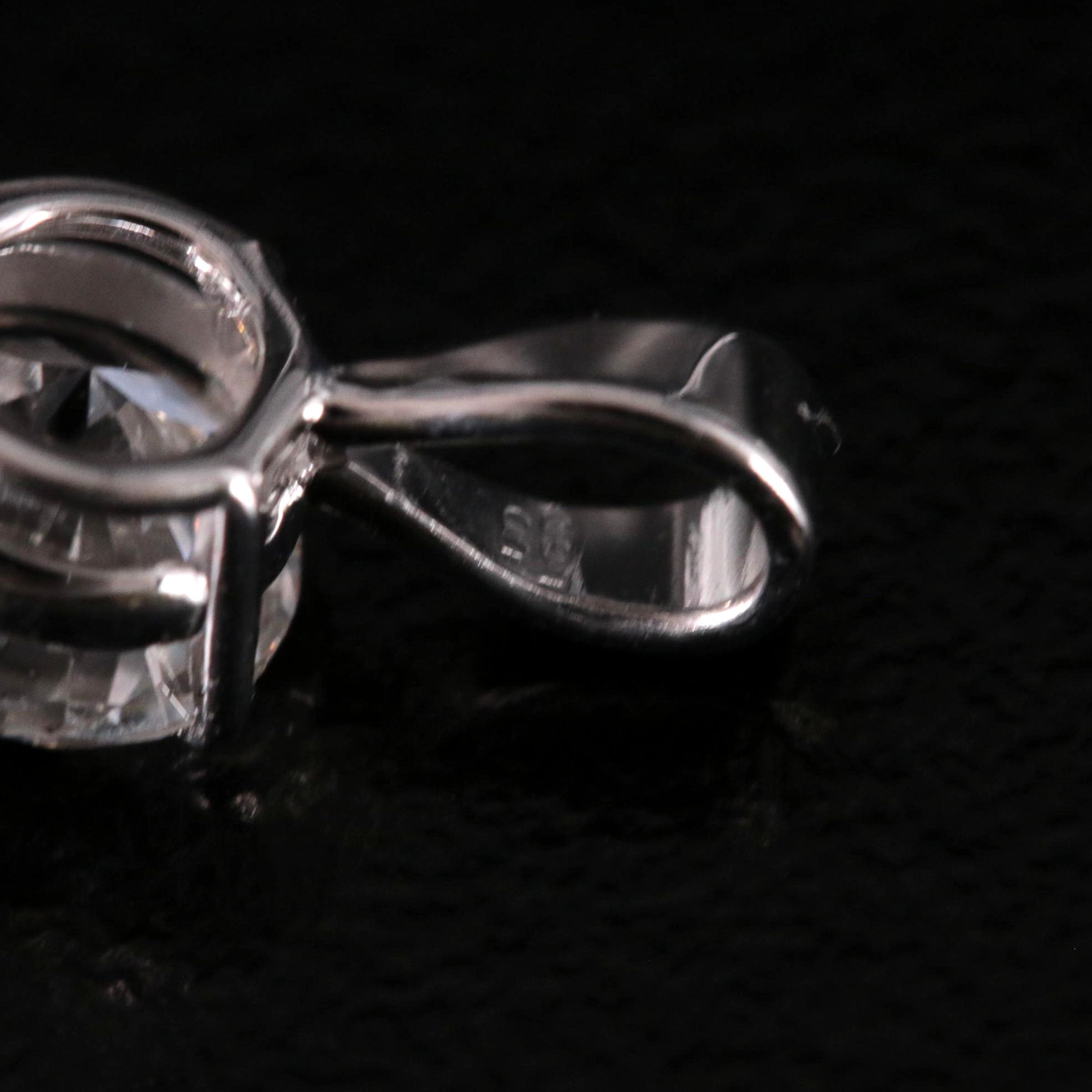 14K 1.00 CT Lab Grown Diamond Solitaire Pendant