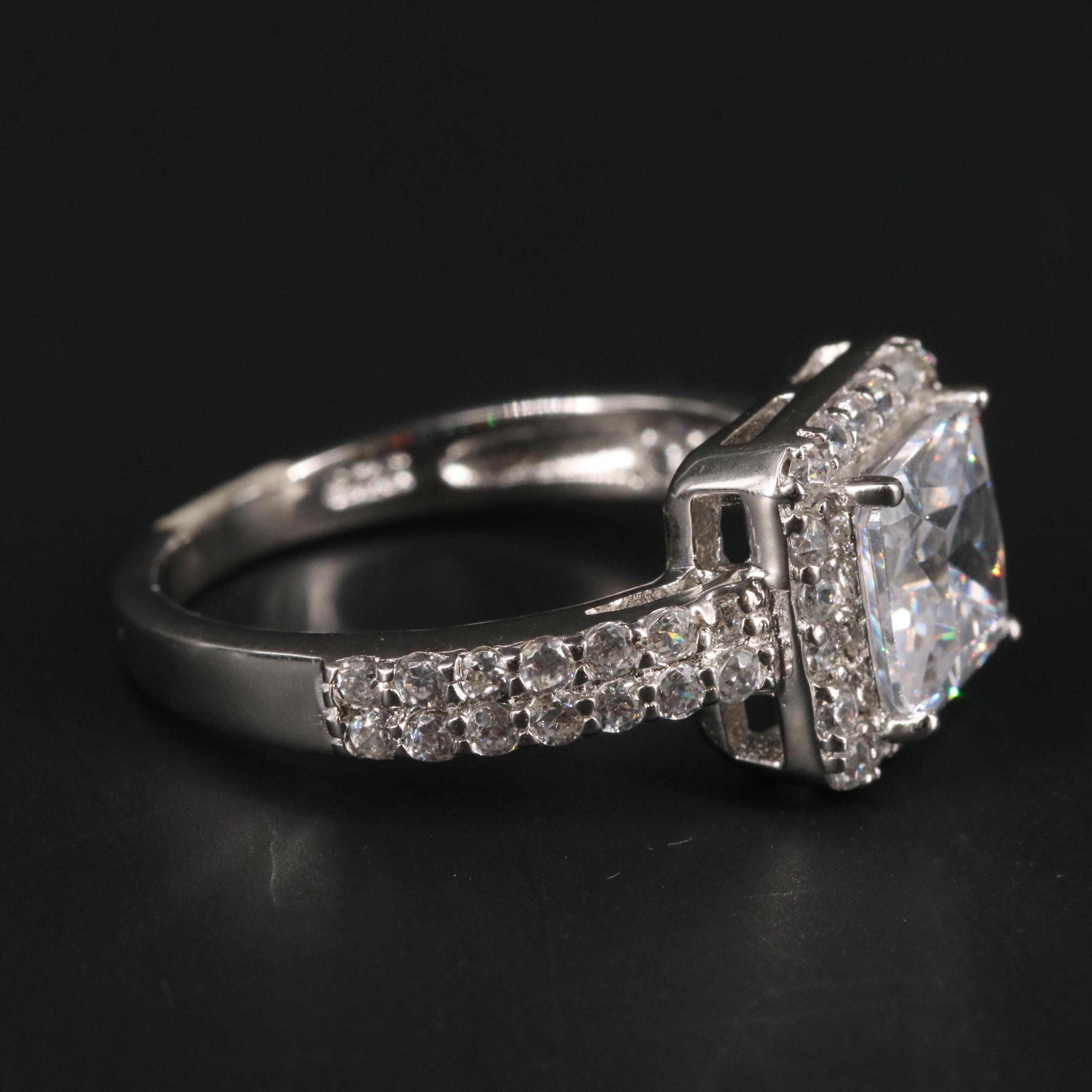 Sterling Silver Cubic Zirconia Ring