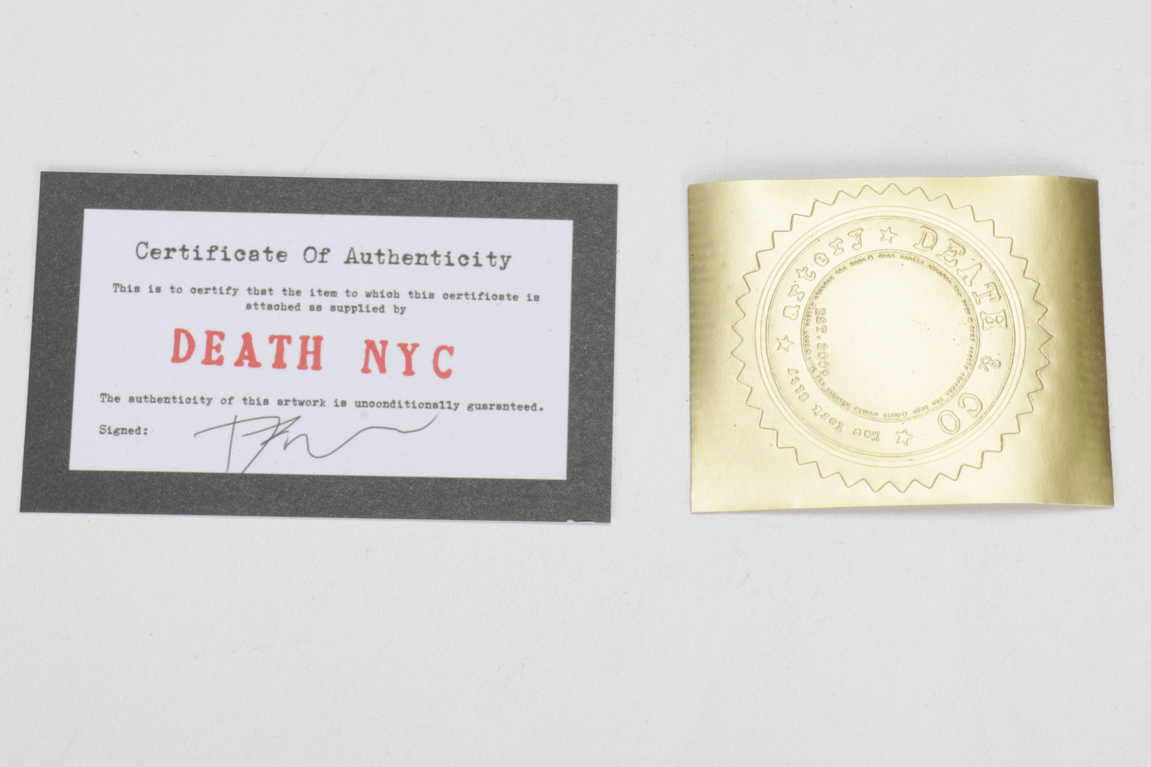 Death NYC Pop Art Graphic Print Homage To Van Gogh, Banksy, and Peanuts, 2022