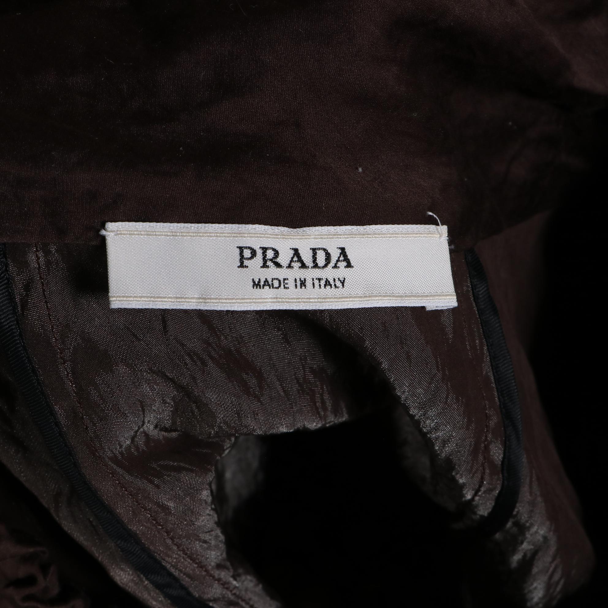 Prada Angora Wool Skirt and Cotton Jacket