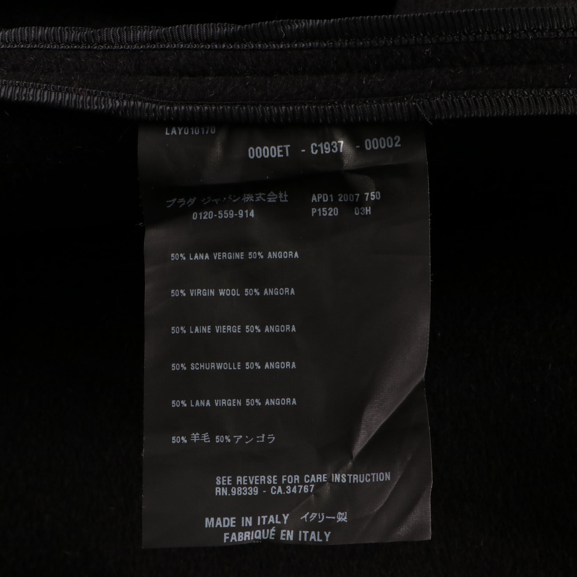 Prada Angora Wool Skirt and Cotton Jacket