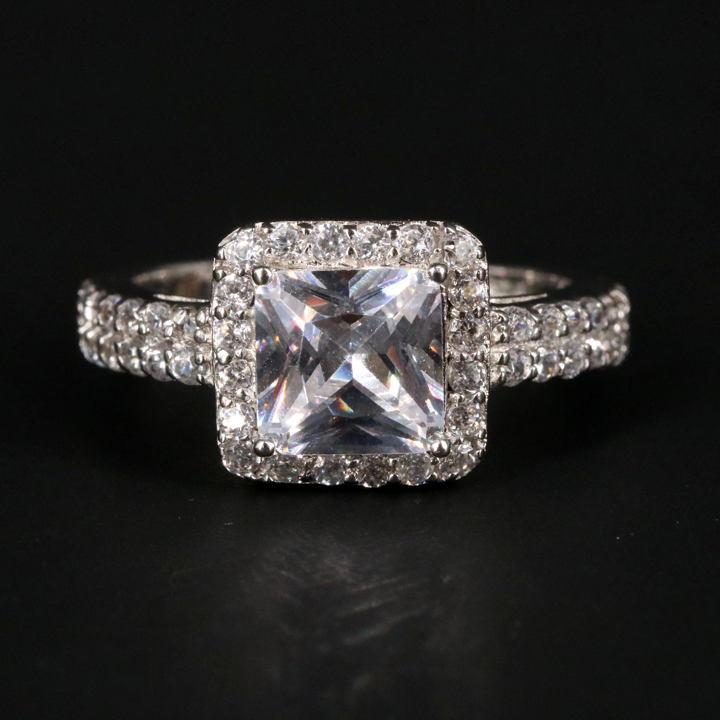 Sterling Silver Cubic Zirconia Ring