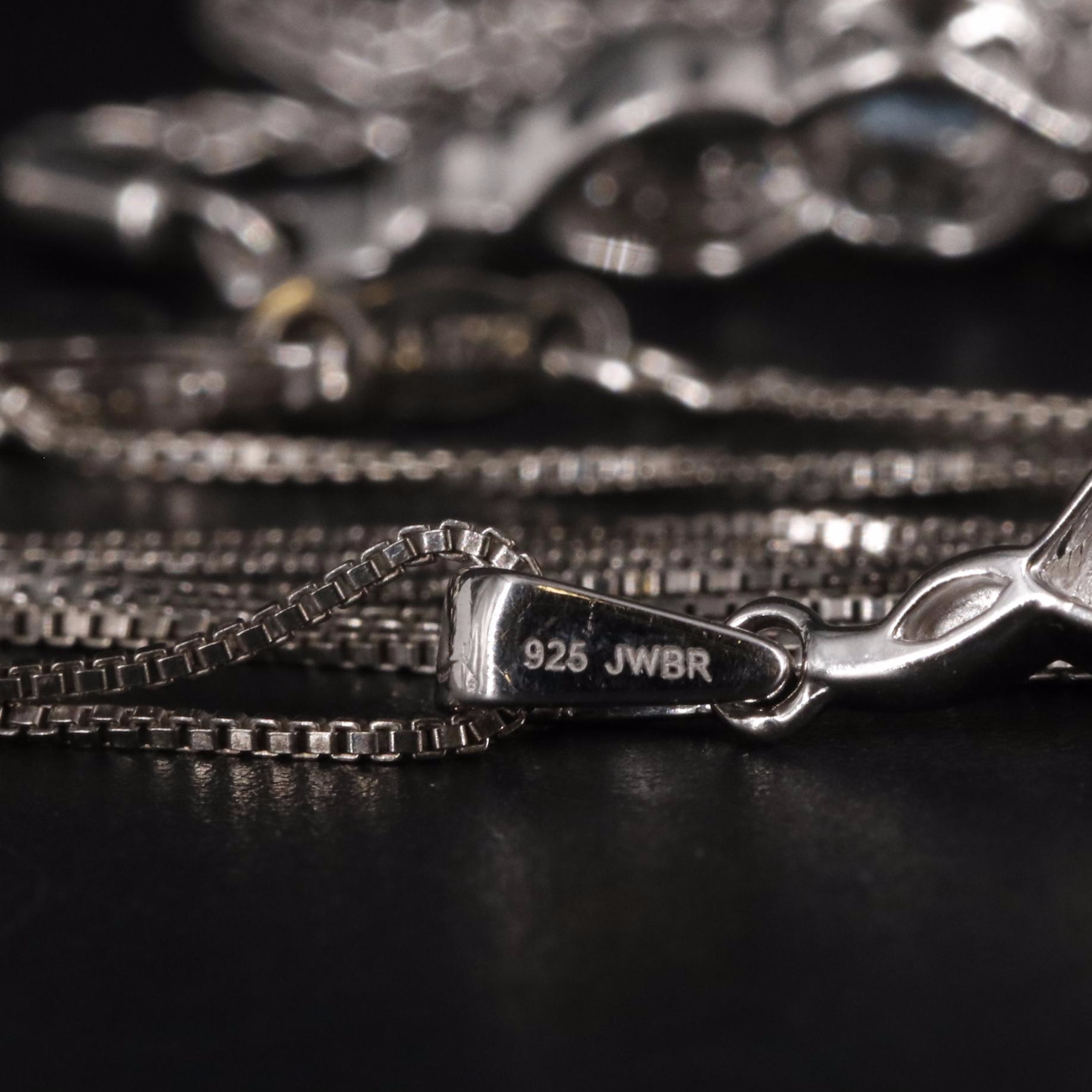 Sterling Silver Topaz and Sapphire Jewelry Set