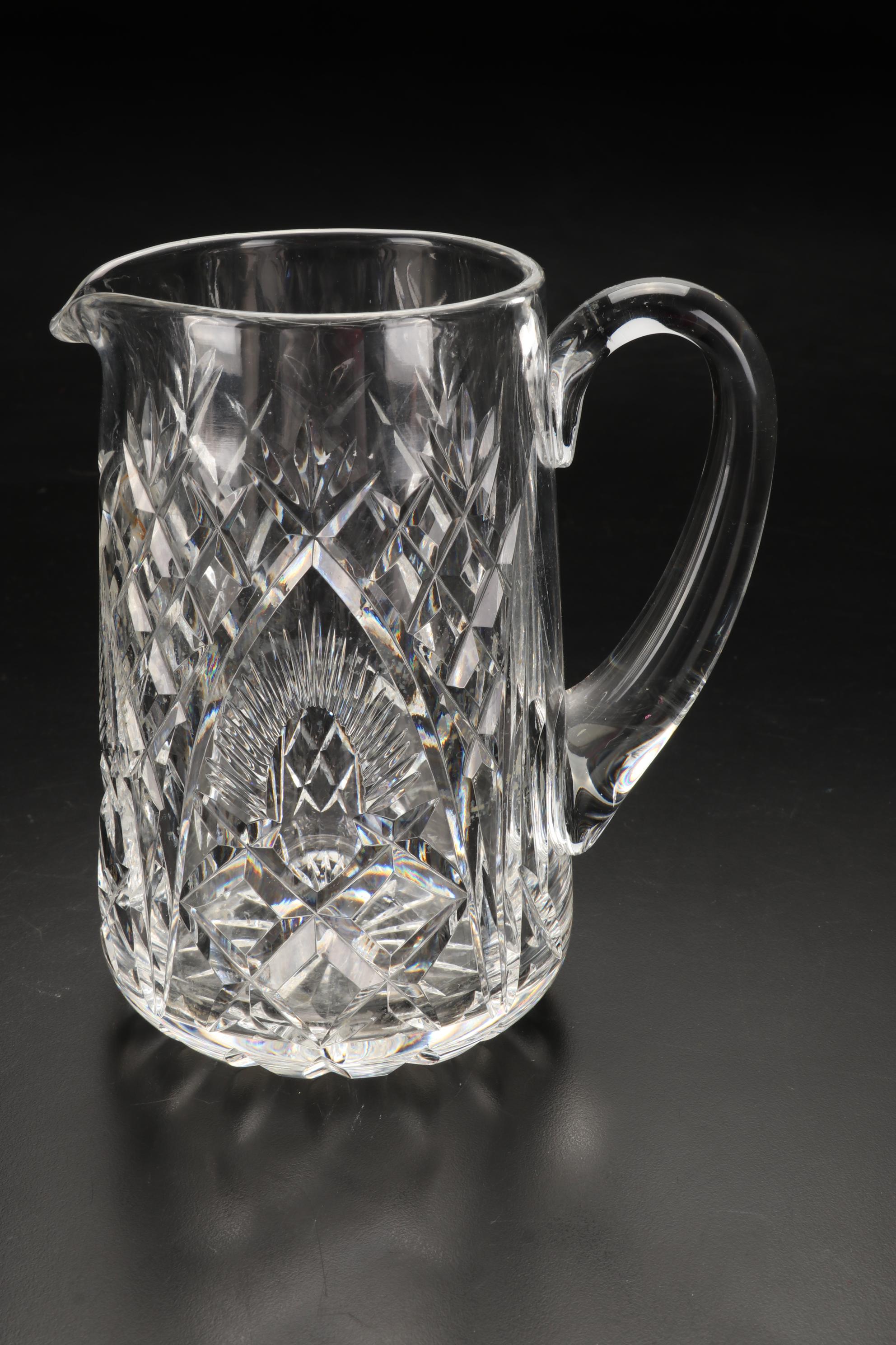 Marquis by Waterford Decorative Bowl & Pitcher with Other Pitchers & Vase