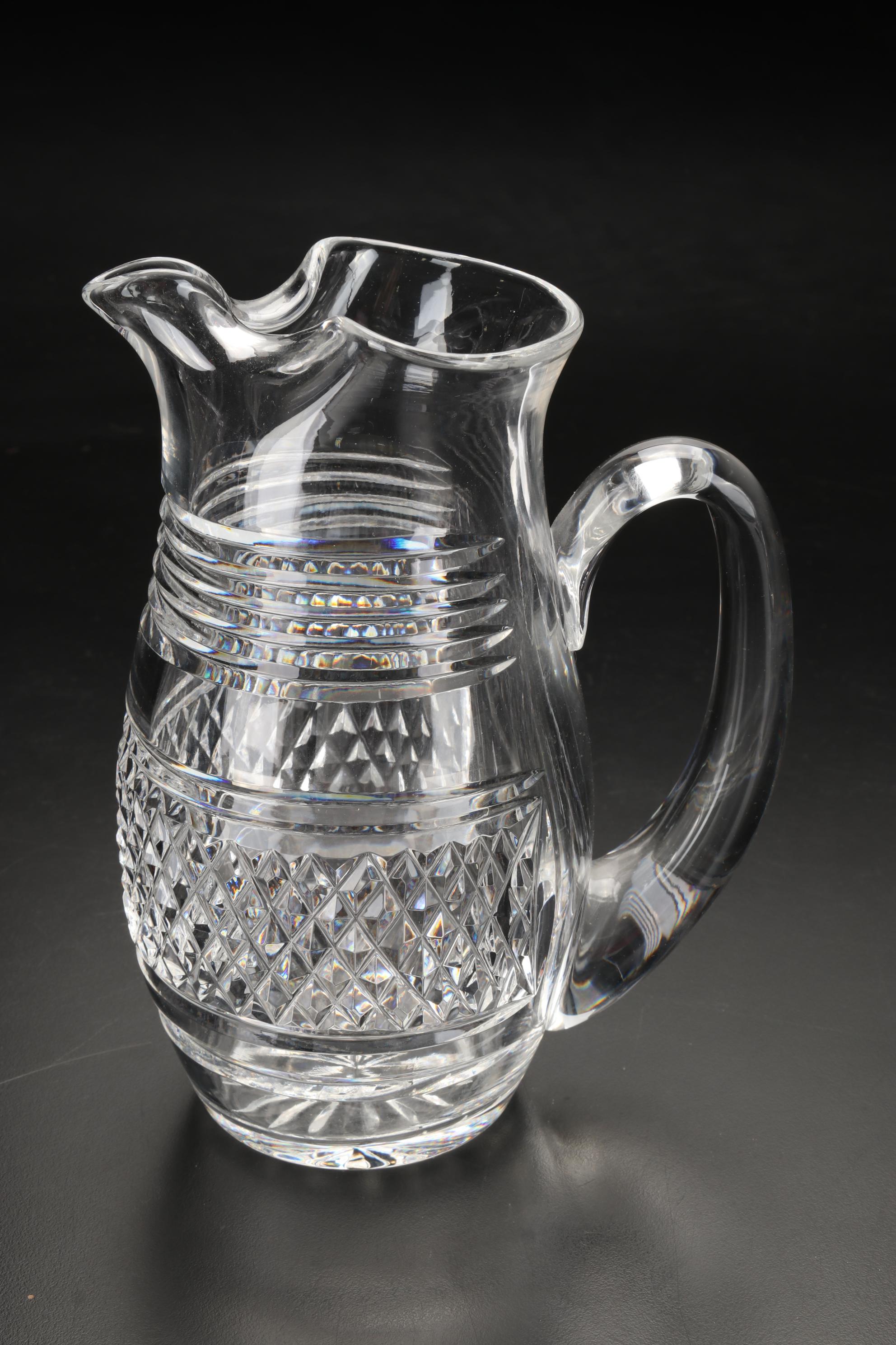 Marquis by Waterford Decorative Bowl & Pitcher with Other Pitchers & Vase