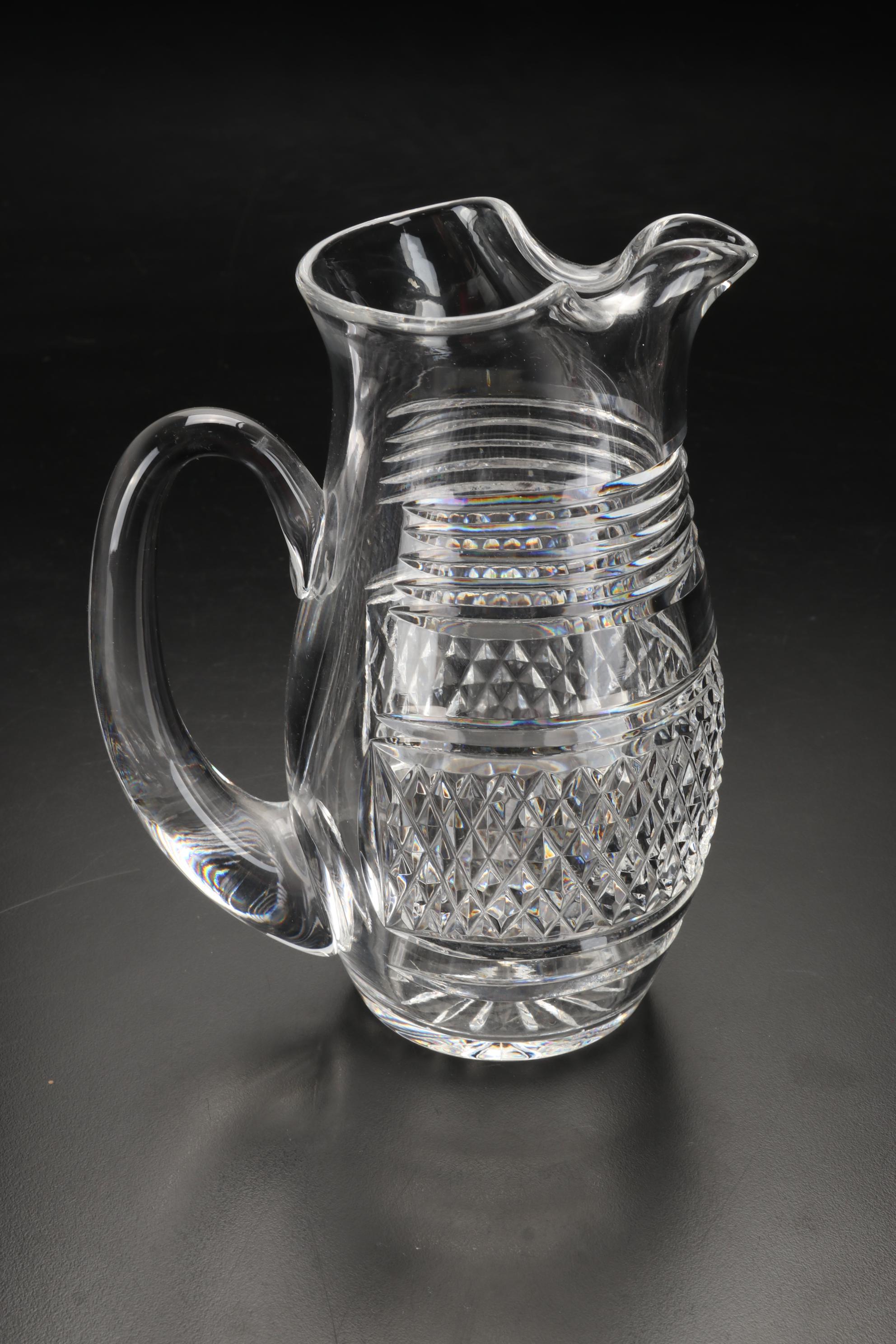 Marquis by Waterford Decorative Bowl & Pitcher with Other Pitchers & Vase