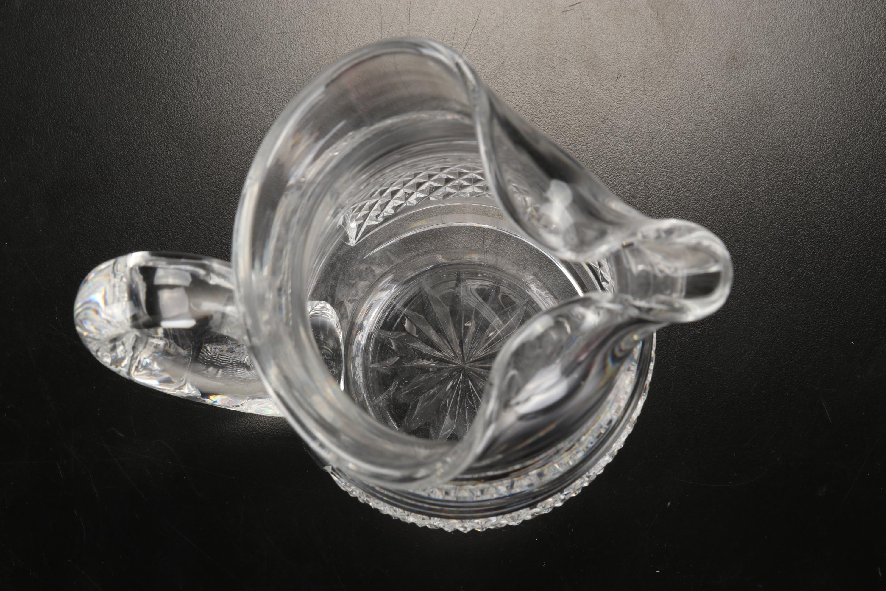 Marquis by Waterford Decorative Bowl & Pitcher with Other Pitchers & Vase