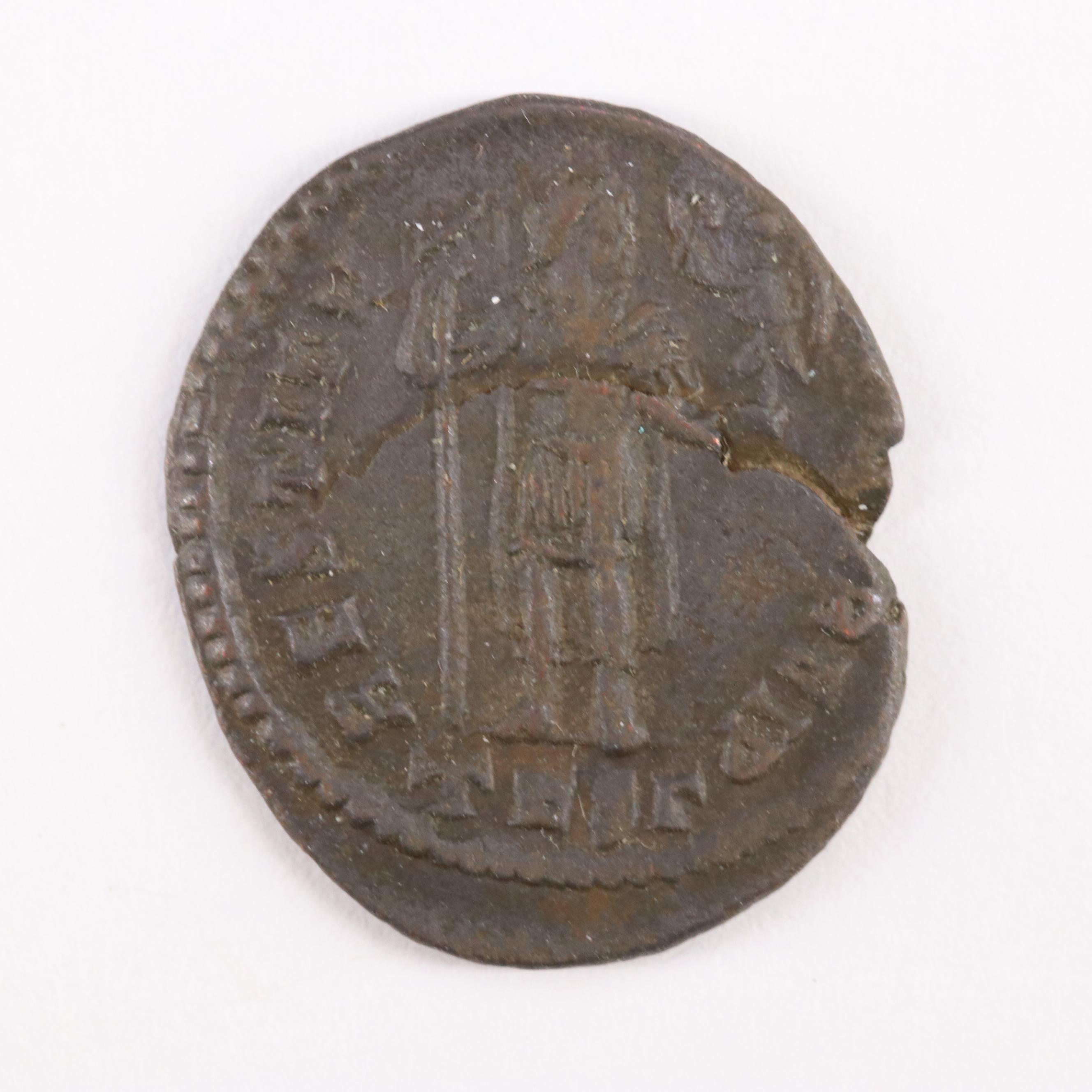 Ancient Roman Imperial AE3 Coin of Valentinian I, ca. 364 AD
