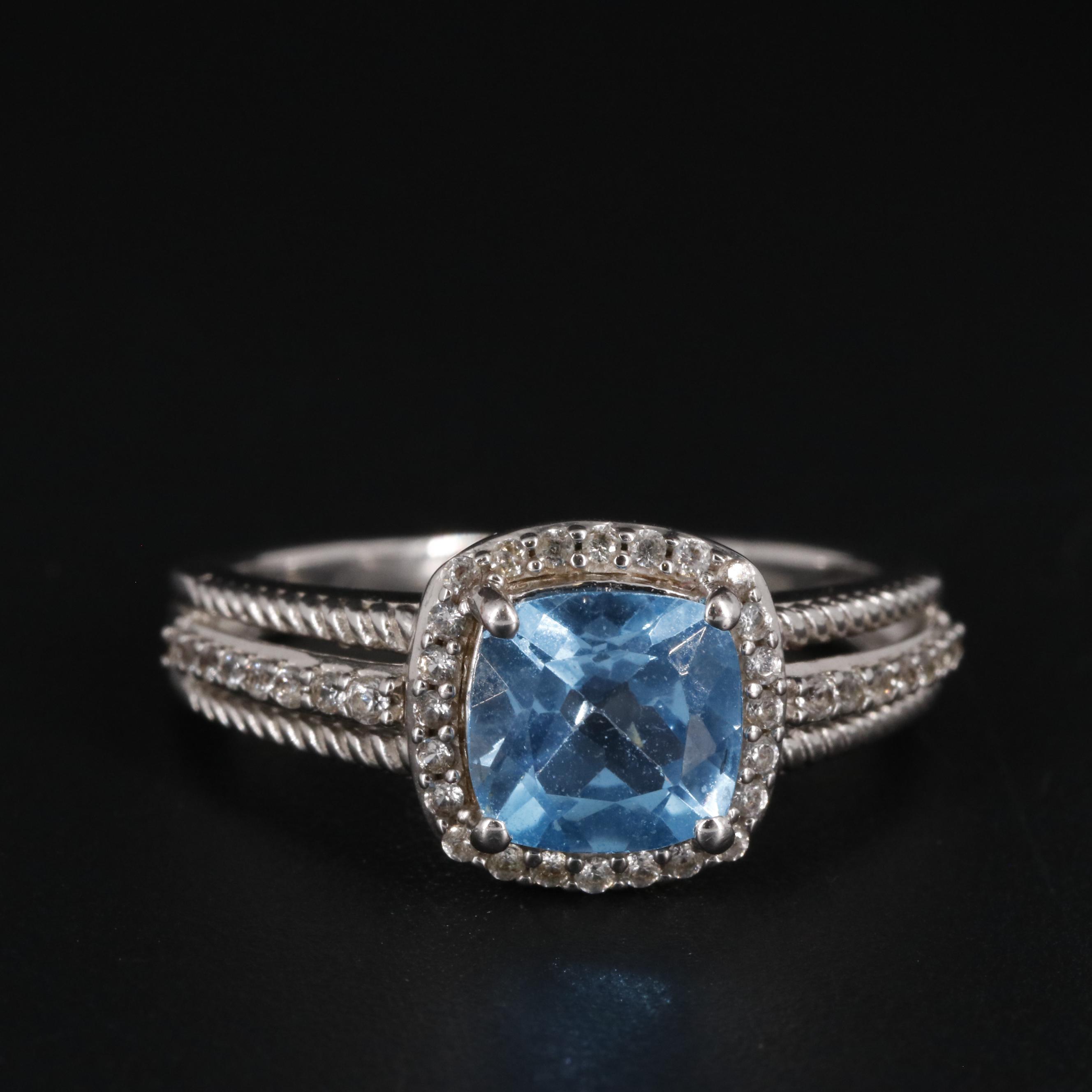 Sterling Silver Topaz Ring