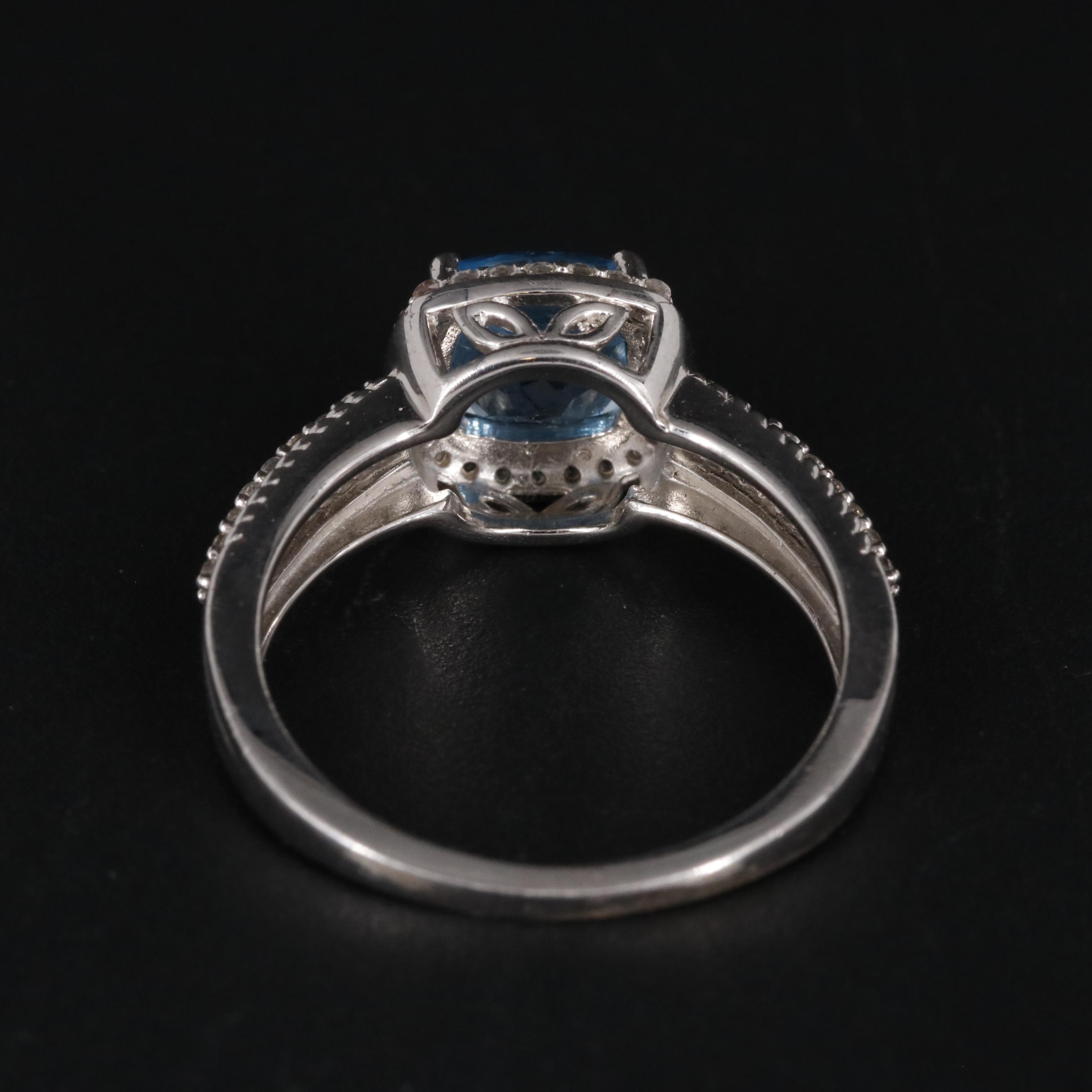 Sterling Silver Topaz Ring
