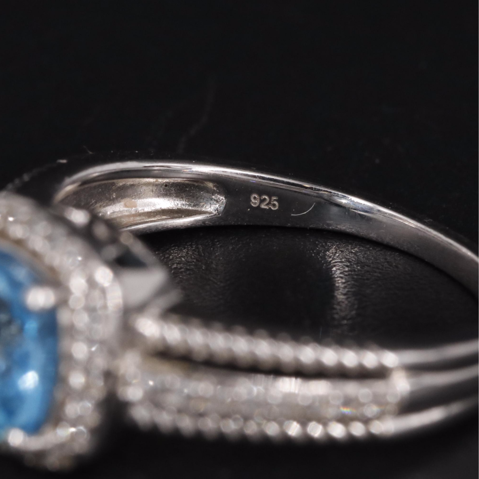 Sterling Silver Topaz Ring