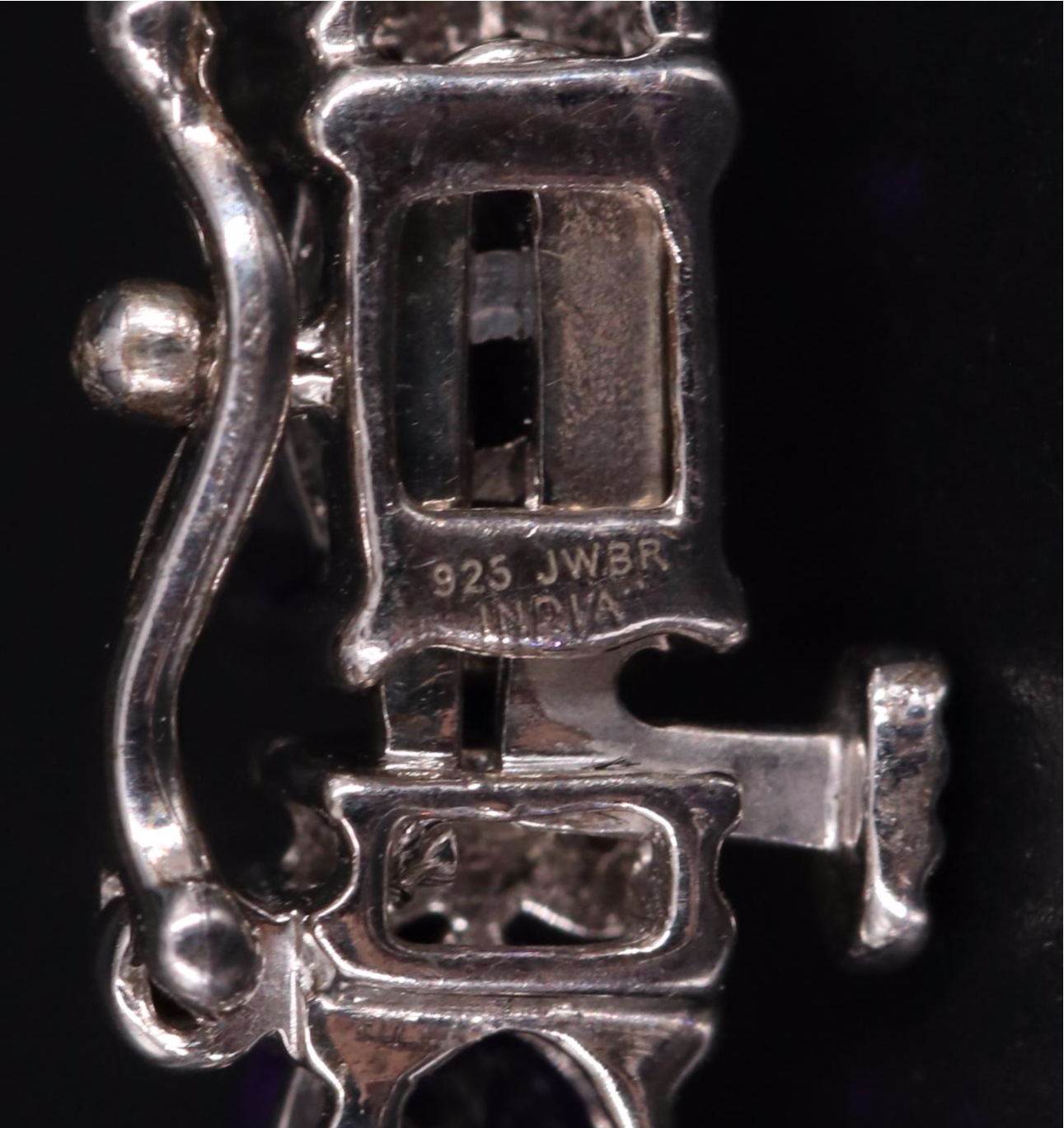 Sterling Silver Amethyst Bracelet