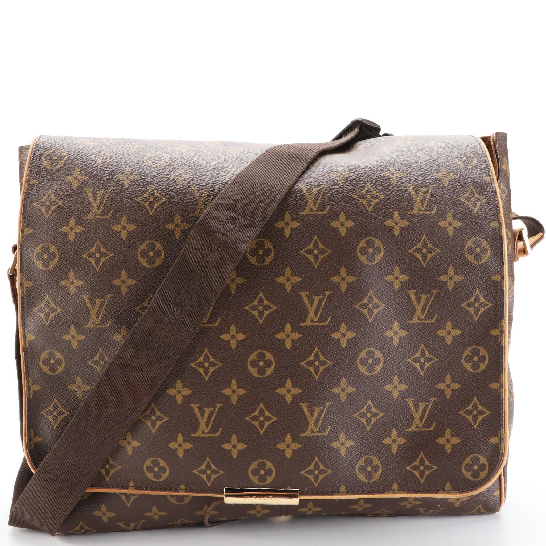 Louis Vuitton Abbesses Messenger Bag in Monogram Canvas/Vachetta Leather