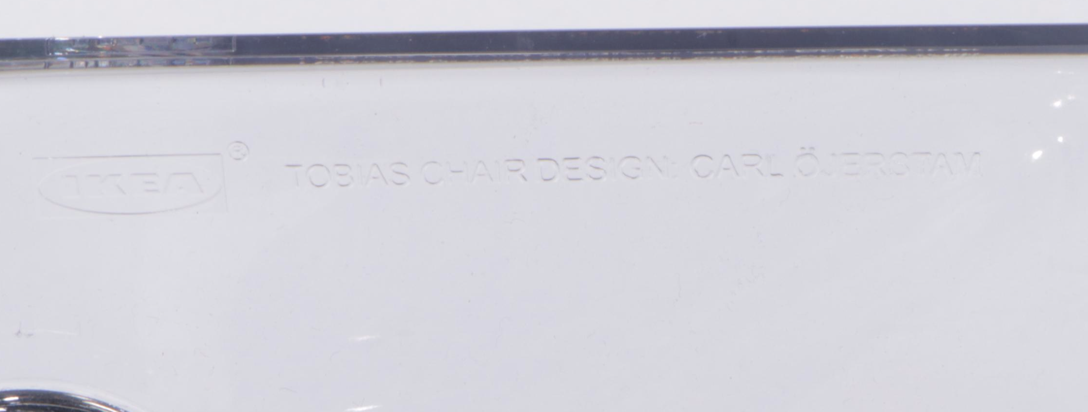 Five Carl Öjerstam for IKEA "Tobias" Steel and Molded Plastic Side Chairs