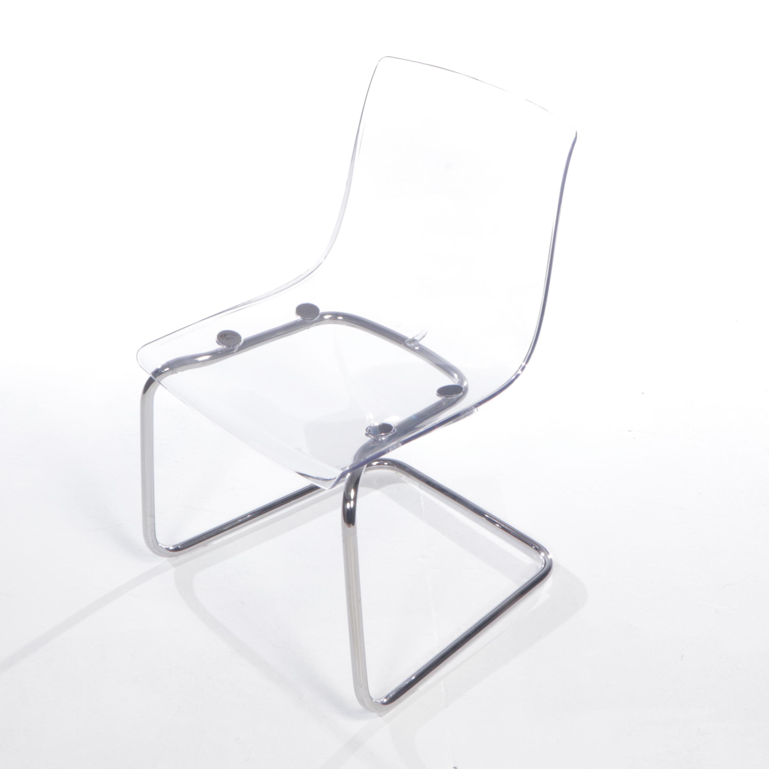 Five Carl Öjerstam for IKEA "Tobias" Steel and Molded Plastic Side Chairs