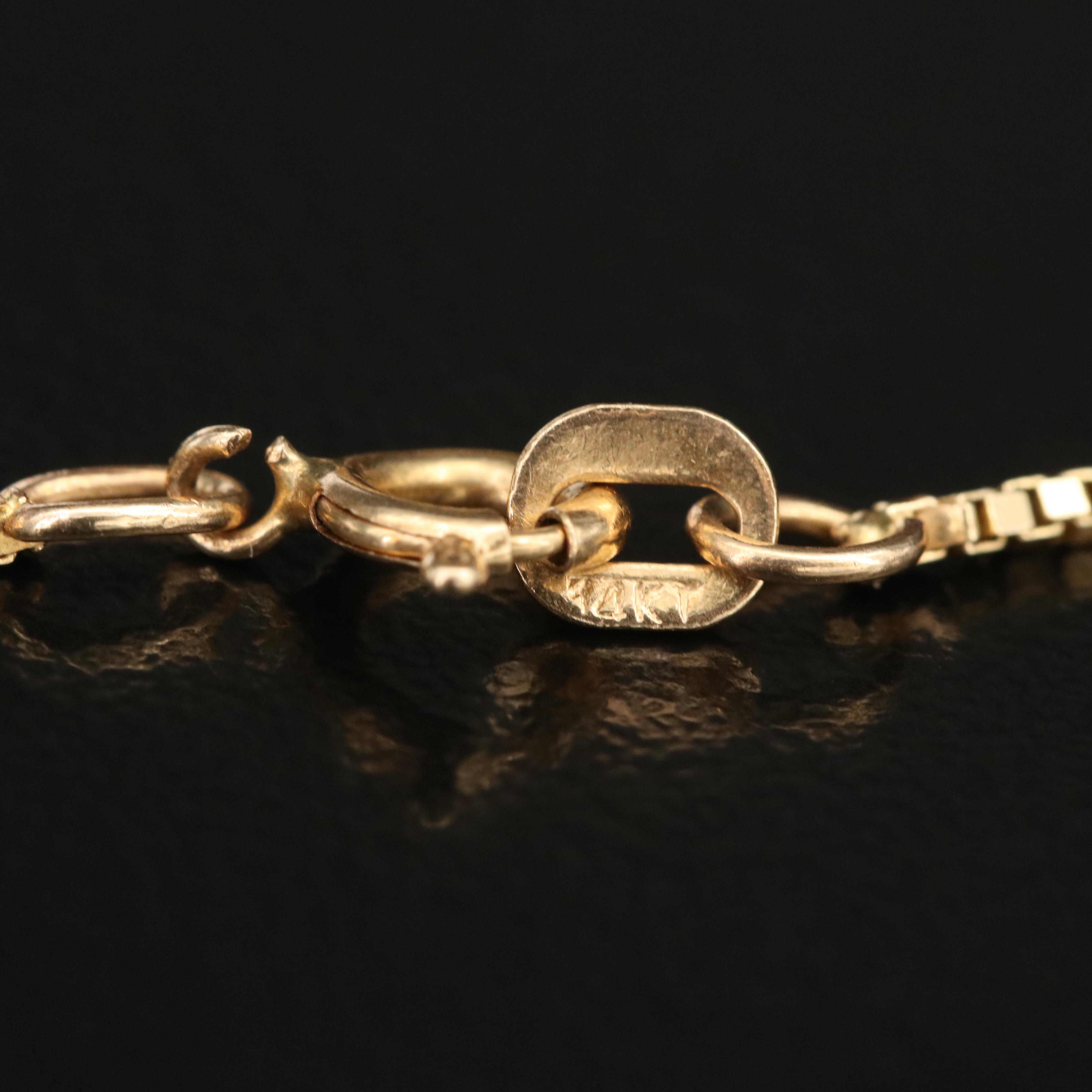 14K Rough Diamond Filled Hourglass Pendant Necklace