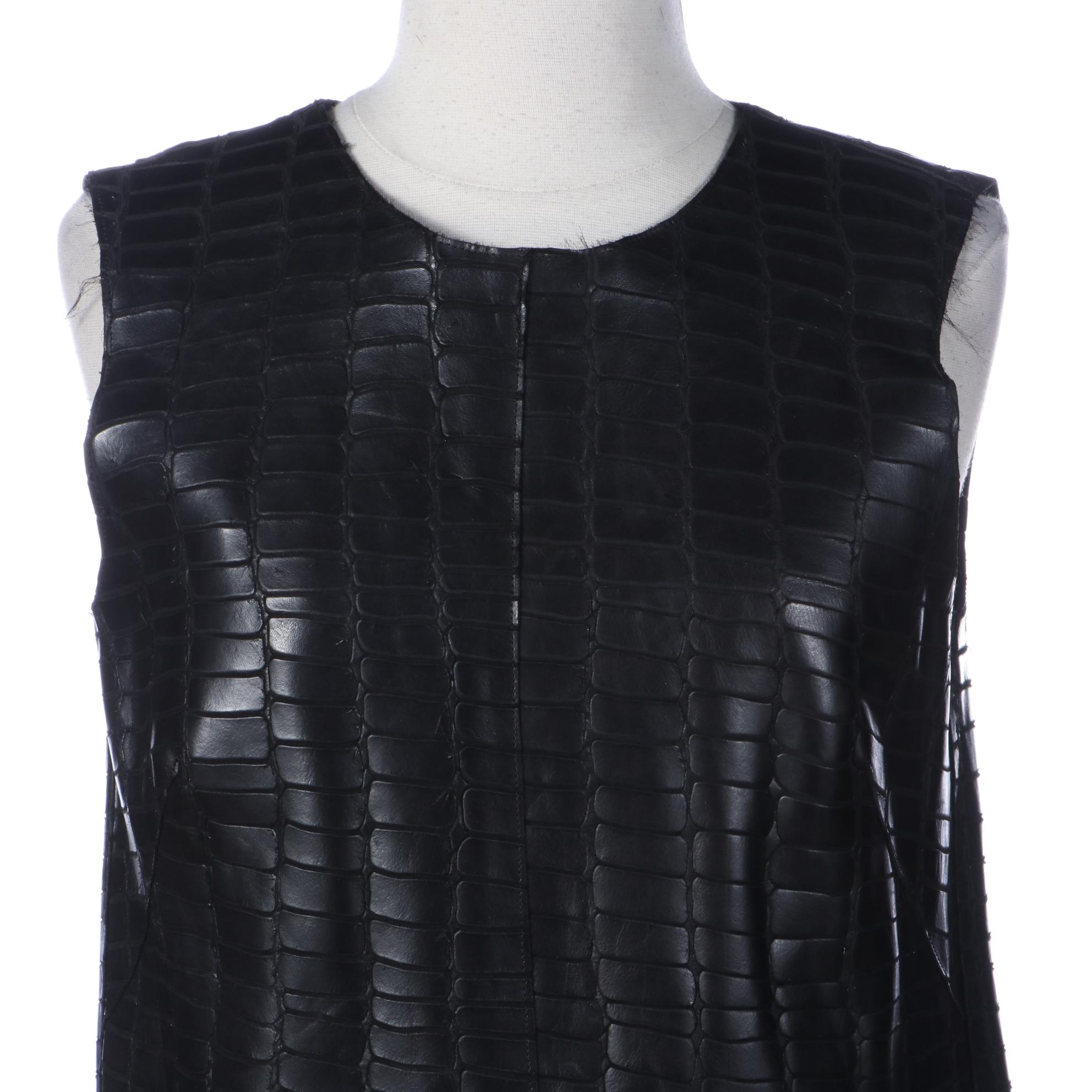 Kaufmanfranco Open Back Top in Leather