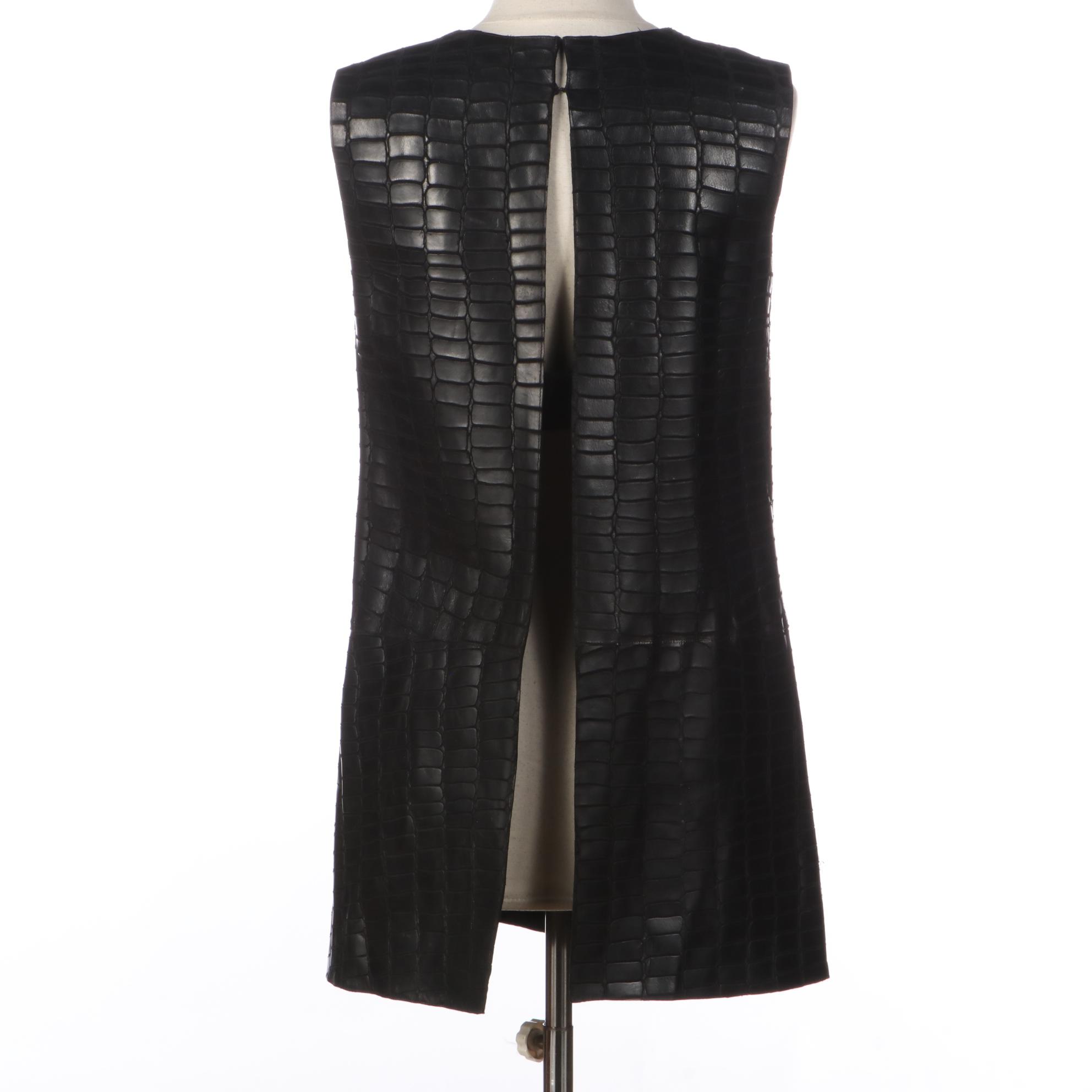 Kaufmanfranco Open Back Top in Leather