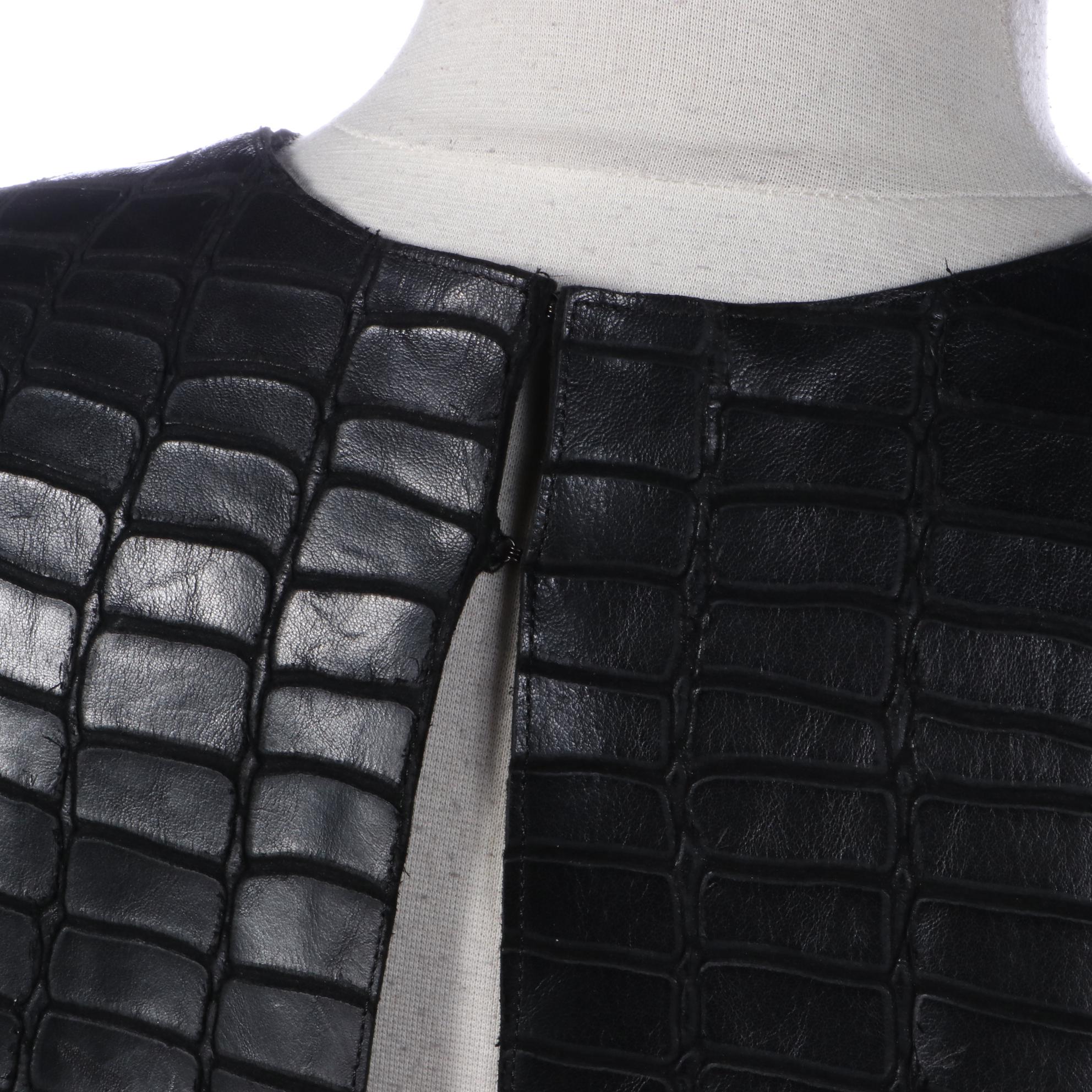 Kaufmanfranco Open Back Top in Leather