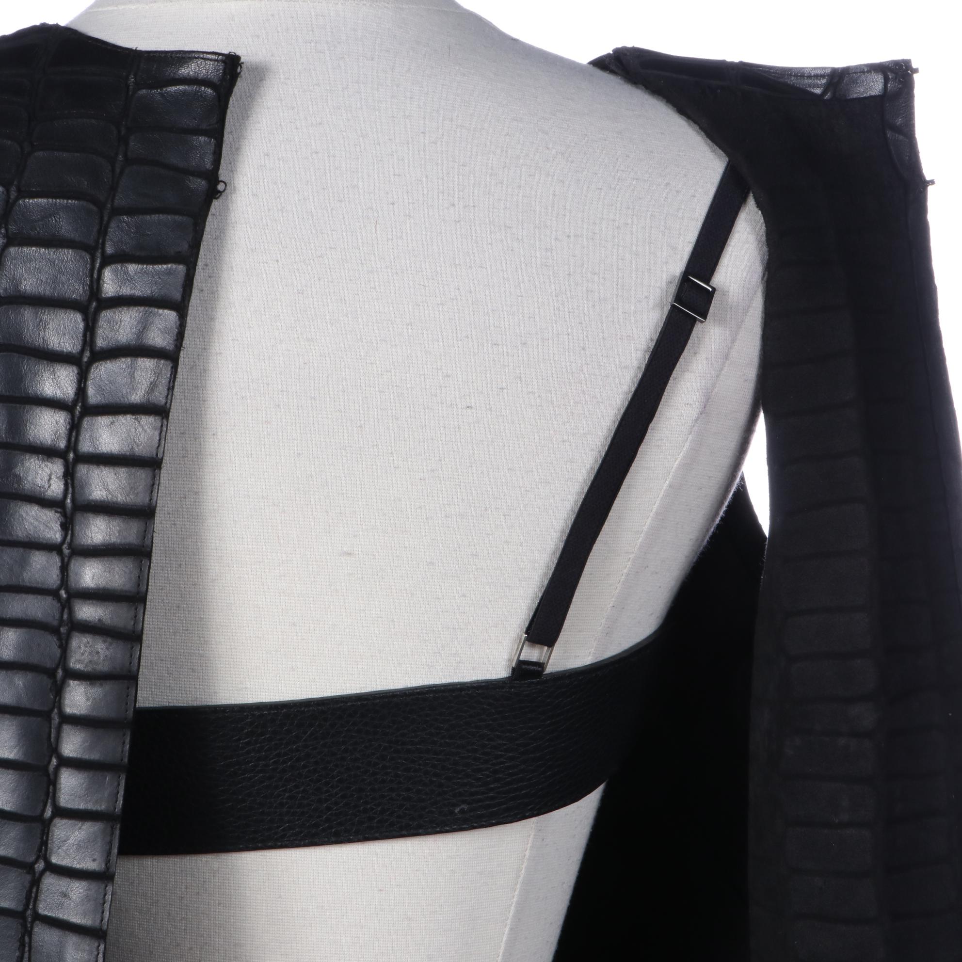 Kaufmanfranco Open Back Top in Leather