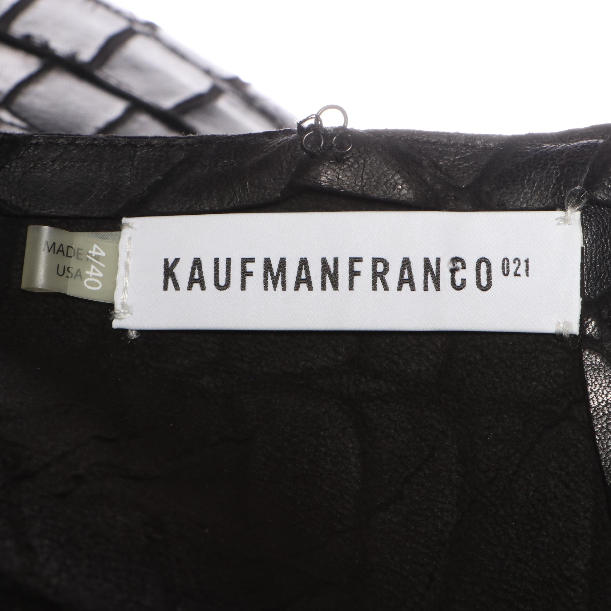 Kaufmanfranco Open Back Top in Leather